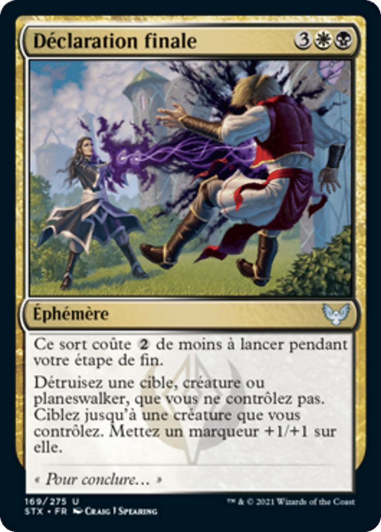 Déclaration finale — Strixhaven: School of Mages — Magic: The Gathering