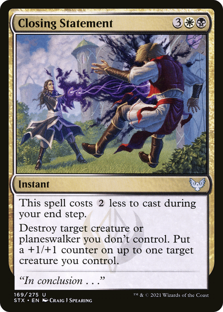 Closing Statement — Strixhaven: School of Mages — Magic: The Gathering