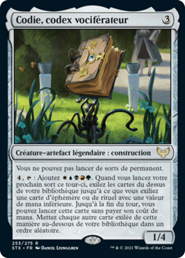 Codie, codex vociférateur — Strixhaven: School of Mages — Magic: The Gathering