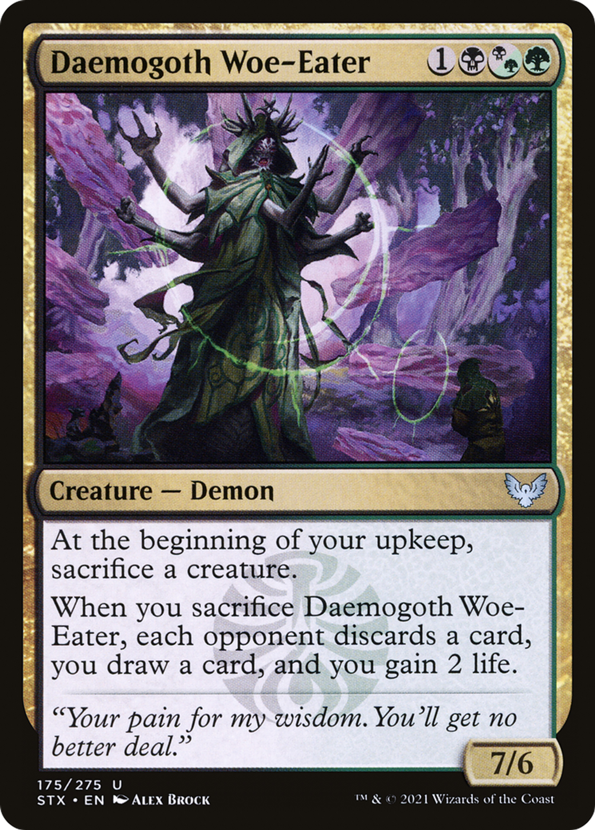 Daemogoth Woe-Eater — Strixhaven: School of Mages — Magic: The Gathering