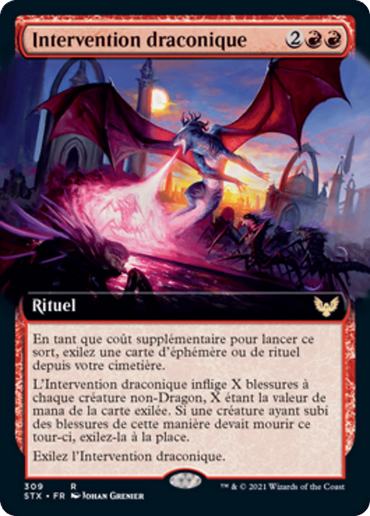 Intervention draconique — Strixhaven: School of Mages — Magic: The Gathering
