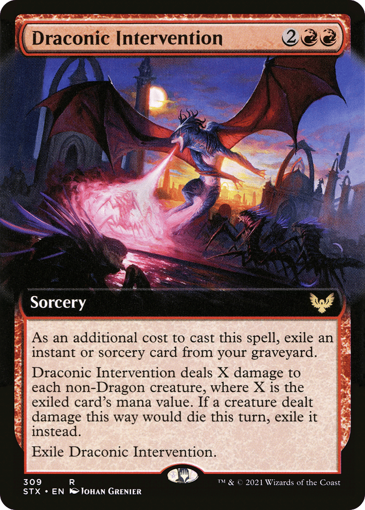 Draconic Intervention — Strixhaven: School of Mages — Magic: The Gathering