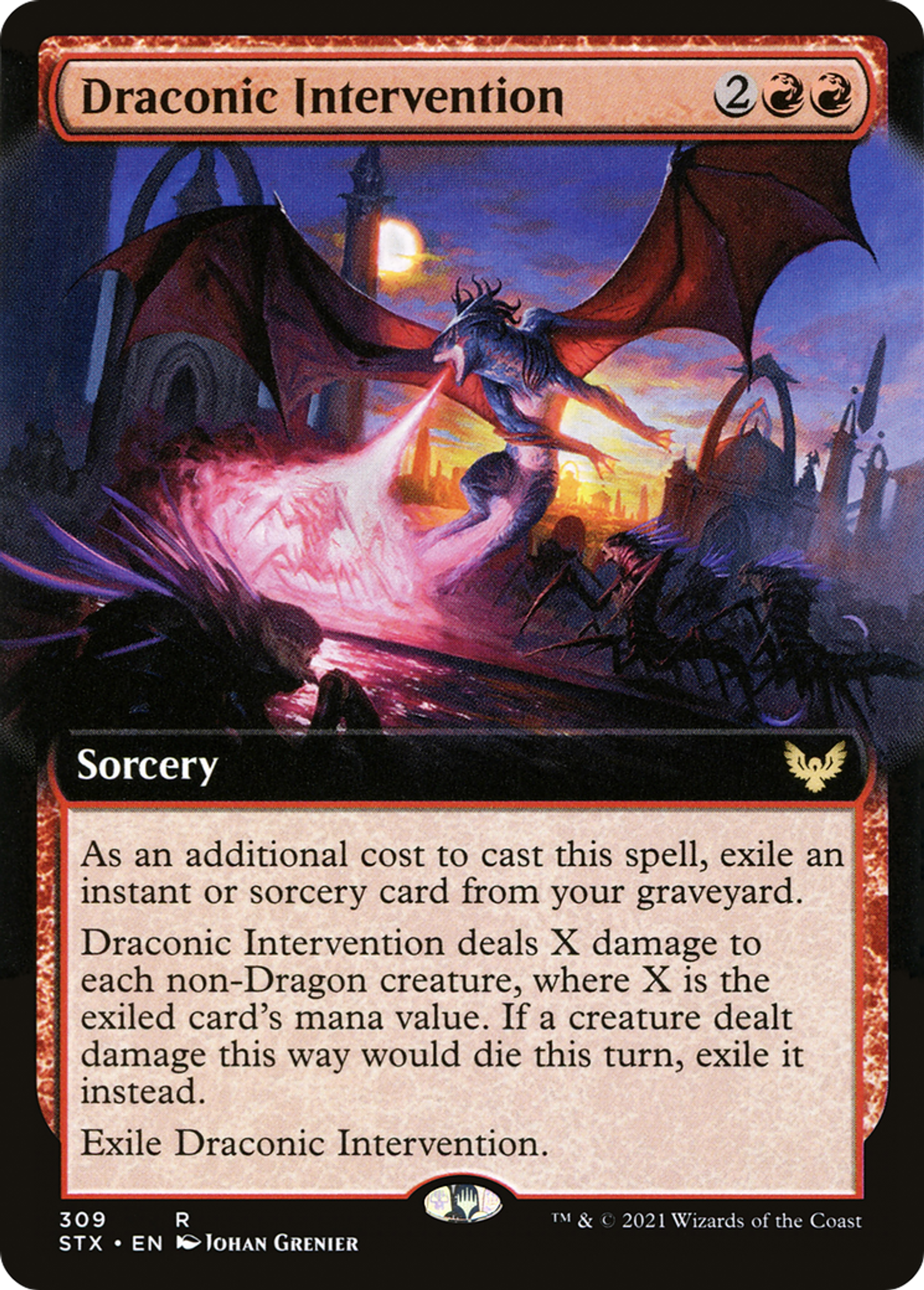 Draconic Intervention — Strixhaven: School of Mages — Magic: The Gathering