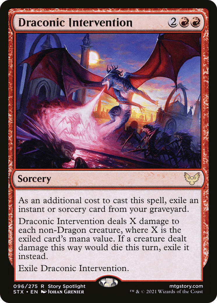 Draconic Intervention — Strixhaven: School of Mages — Magic: The Gathering