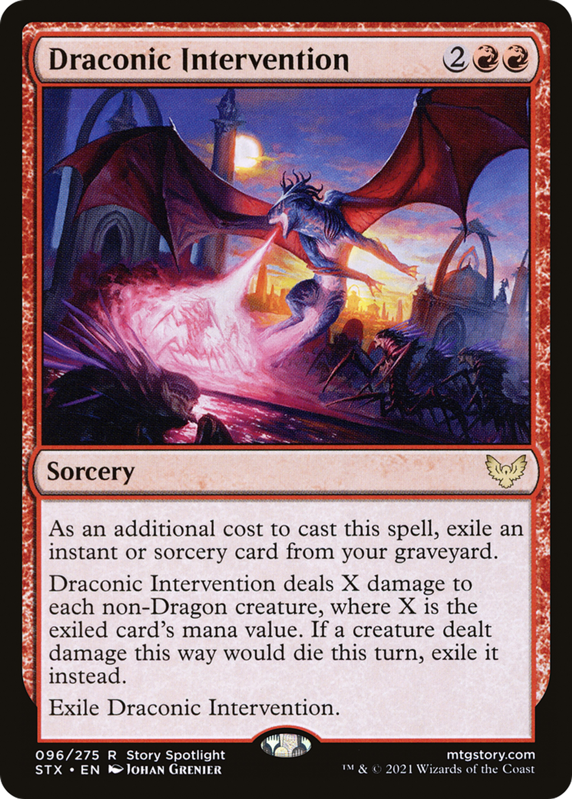 Draconic Intervention — Strixhaven: School of Mages — Magic: The Gathering