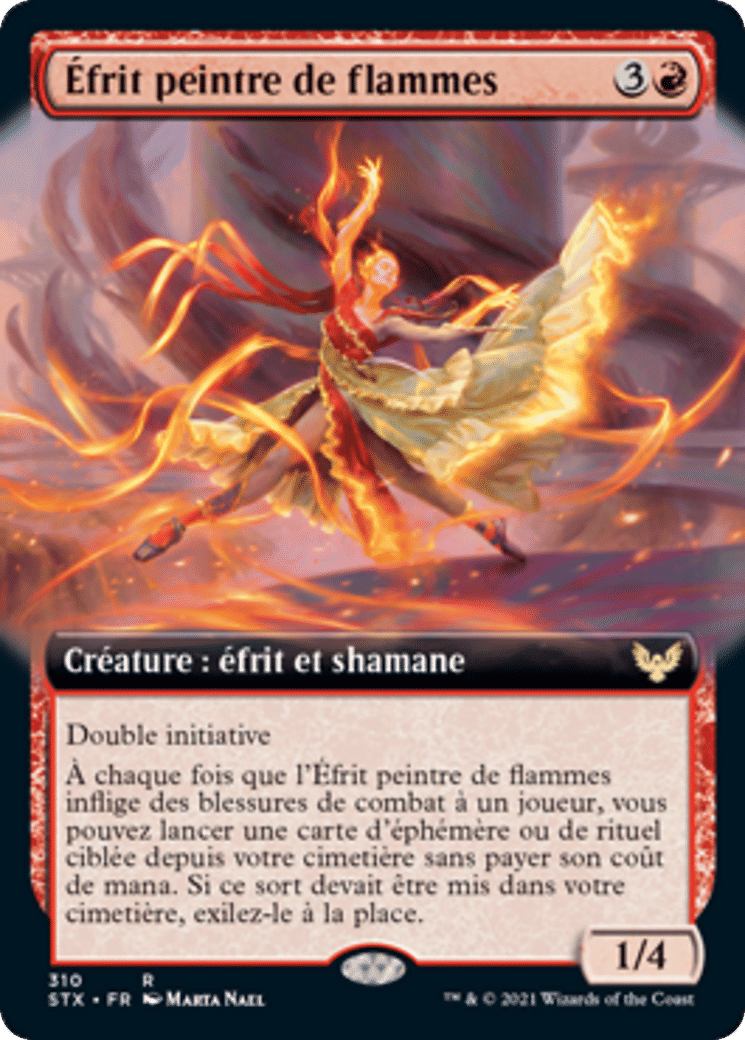 Éfrit peintre de flammes — Strixhaven: School of Mages — Magic: The Gathering