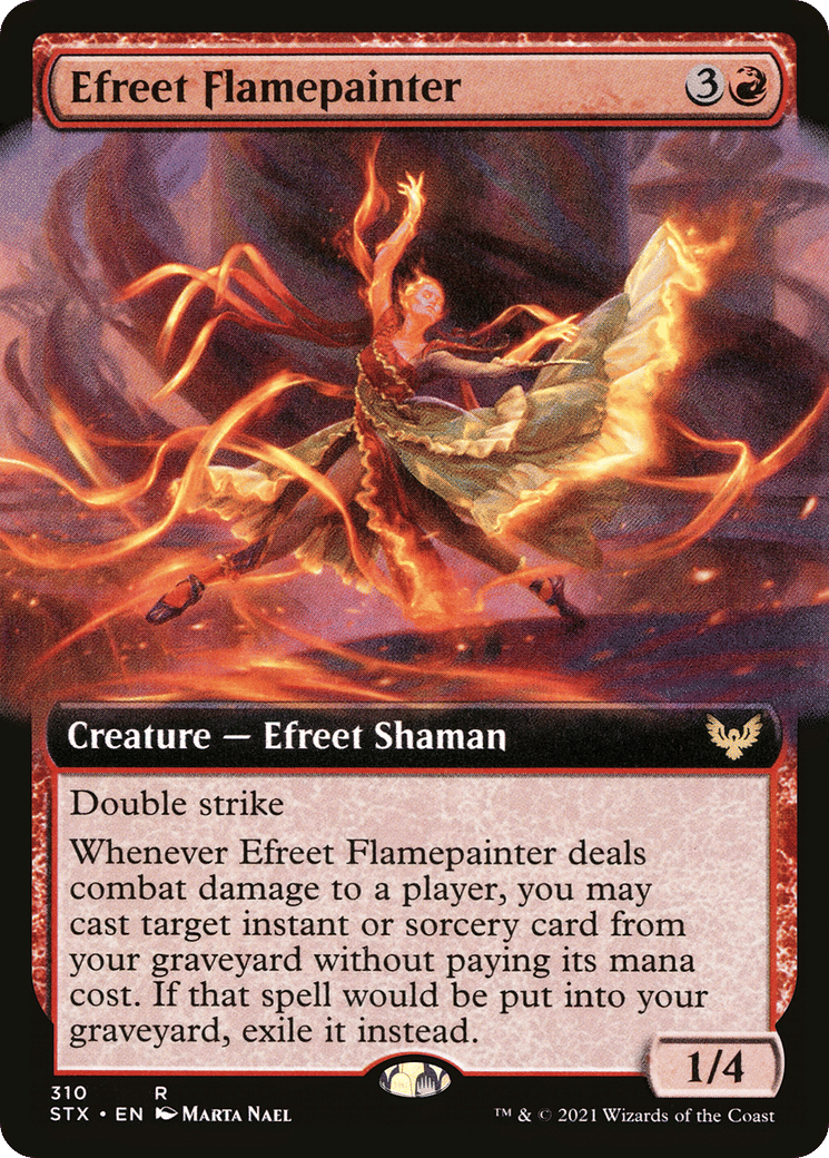 Efreet Flamepainter — Strixhaven: School of Mages — Magic: The Gathering