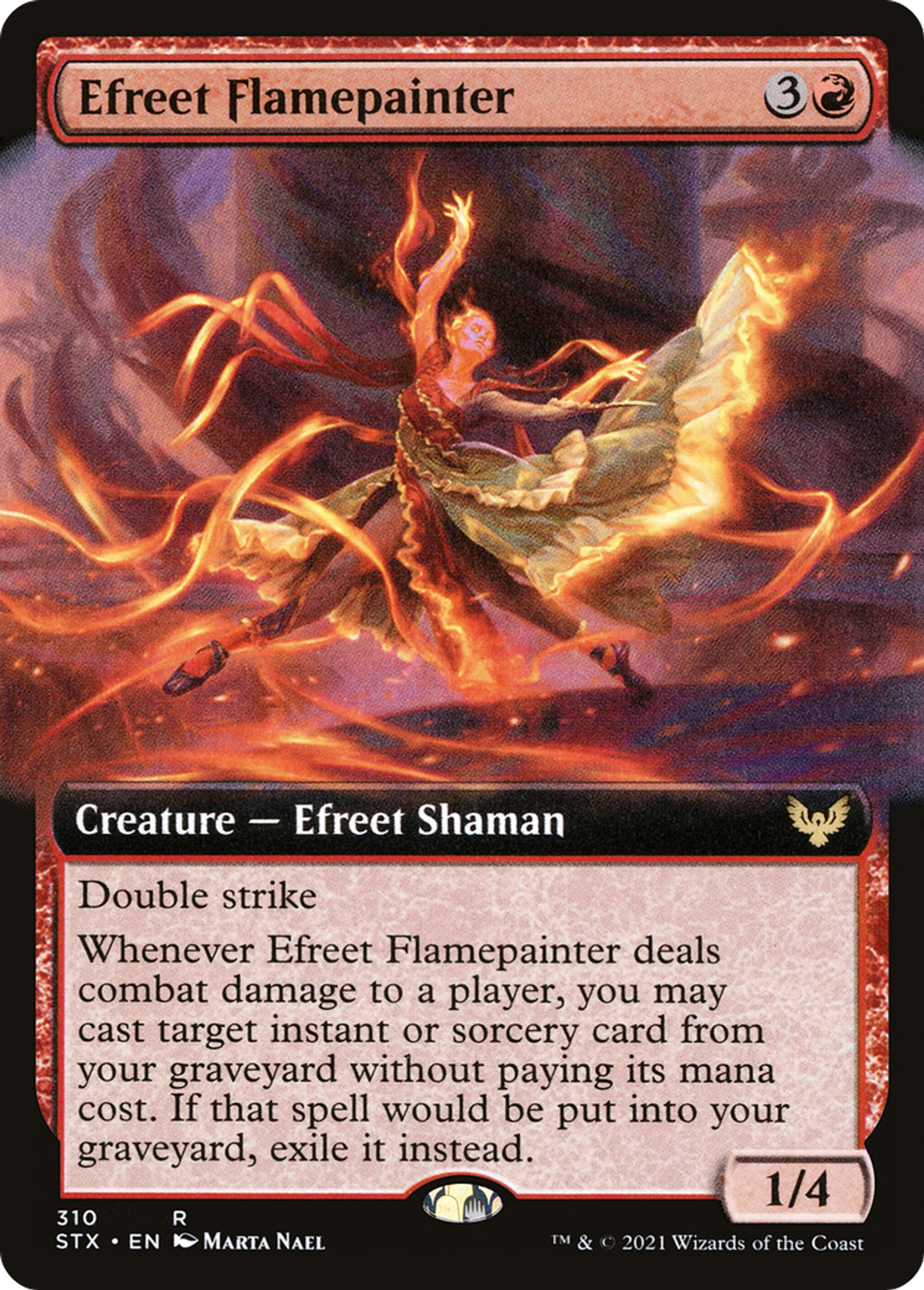 Efreet Flamepainter — Strixhaven: School of Mages — Magic: The Gathering