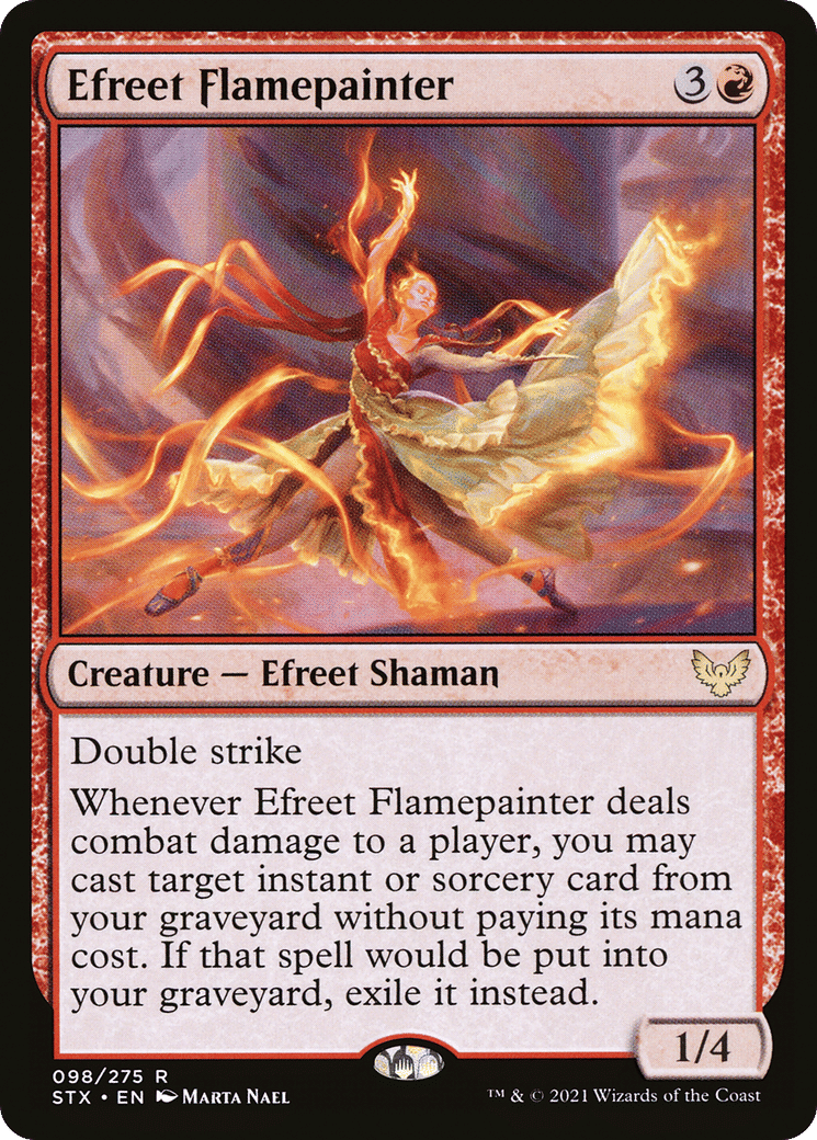 Efreet Flamepainter — Strixhaven: School of Mages — Magic: The Gathering