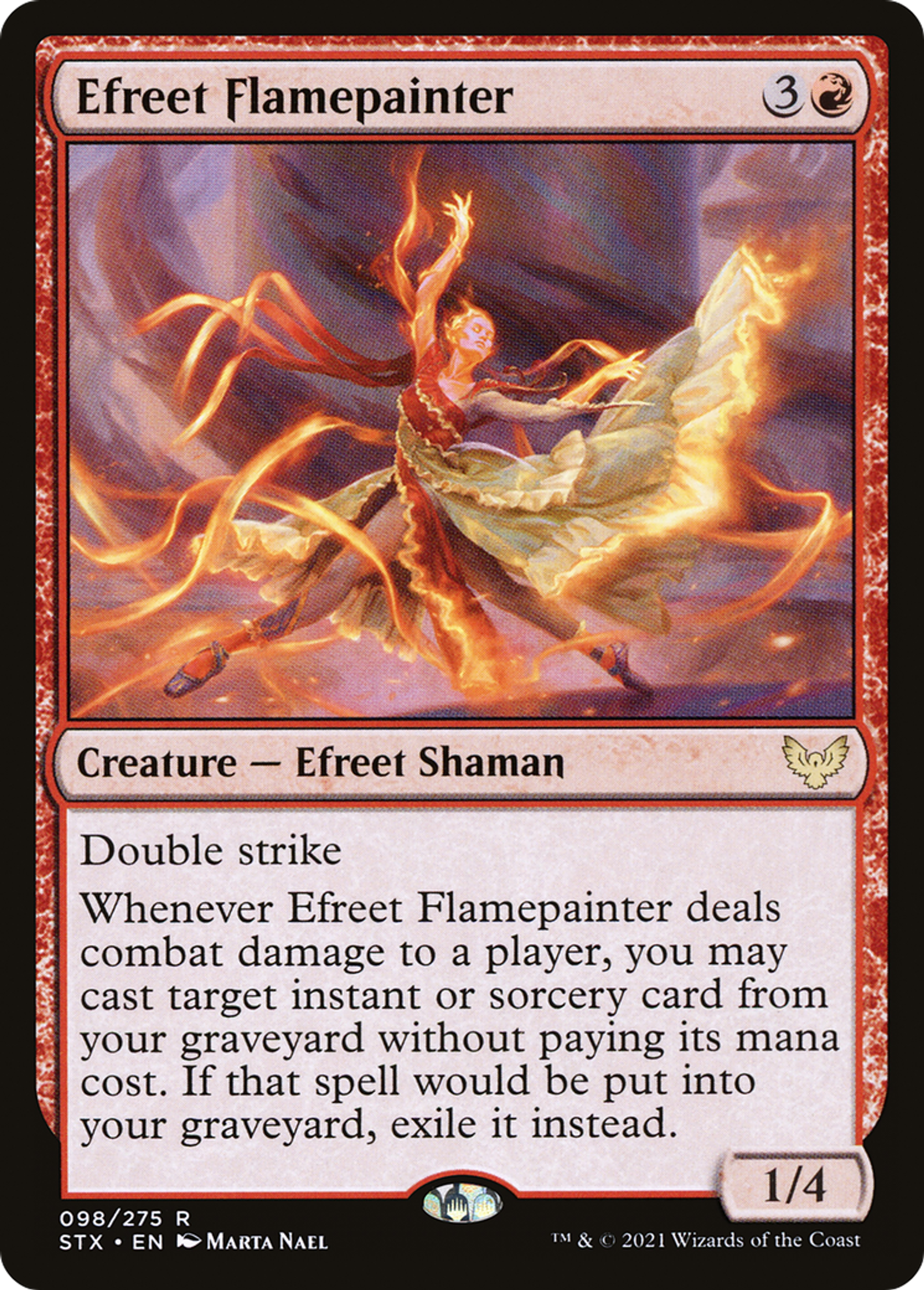 Efreet Flamepainter — Strixhaven: School of Mages — Magic: The Gathering