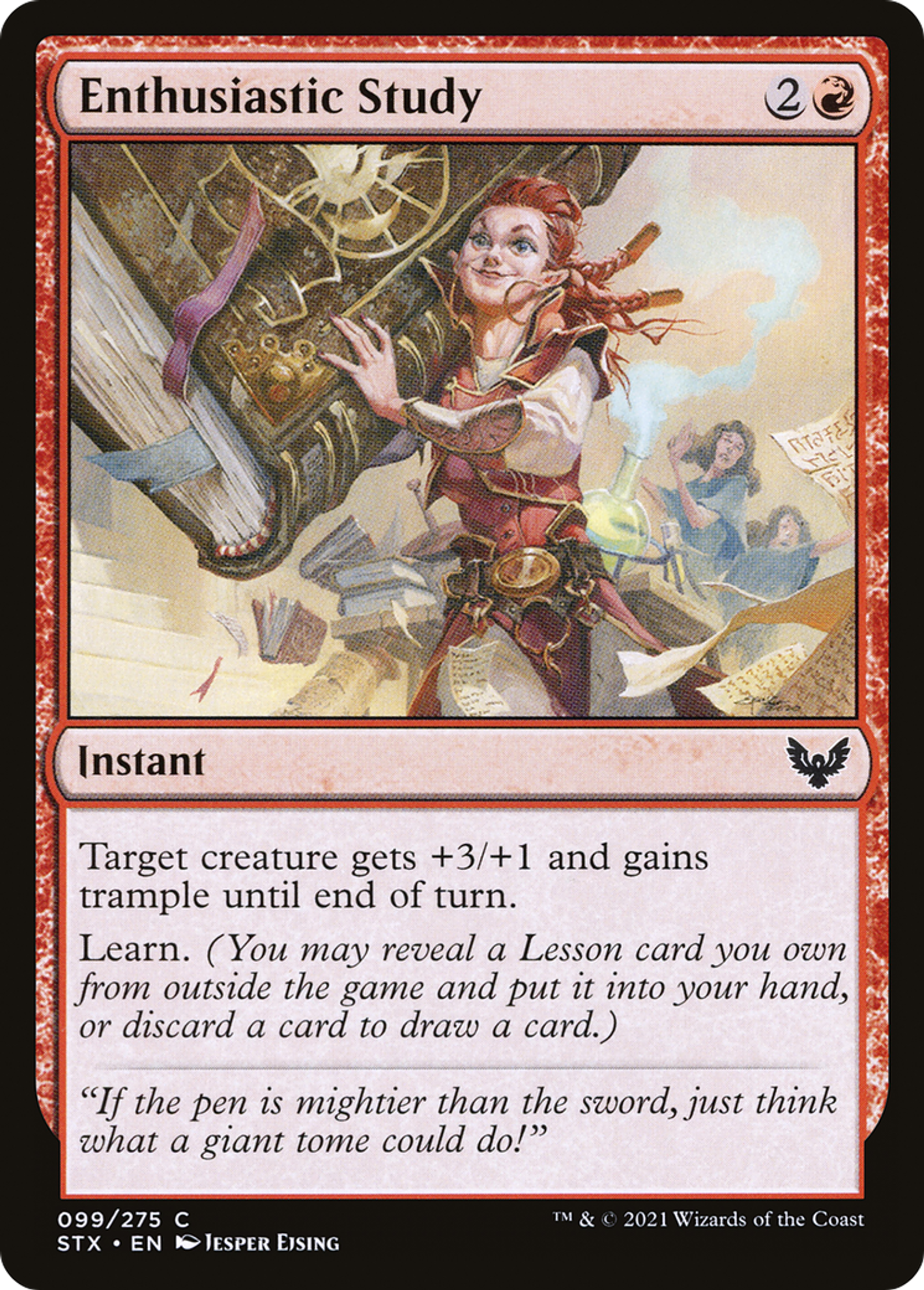Enthusiastic Study — Strixhaven: School of Mages — Magic: The Gathering