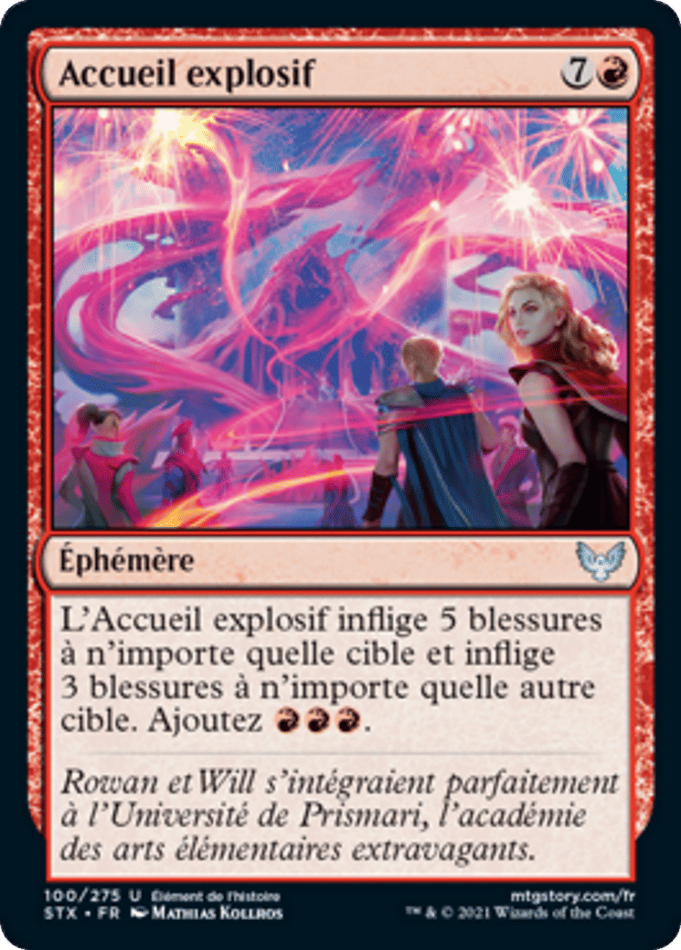 Accueil explosif — Strixhaven: School of Mages — Magic: The Gathering