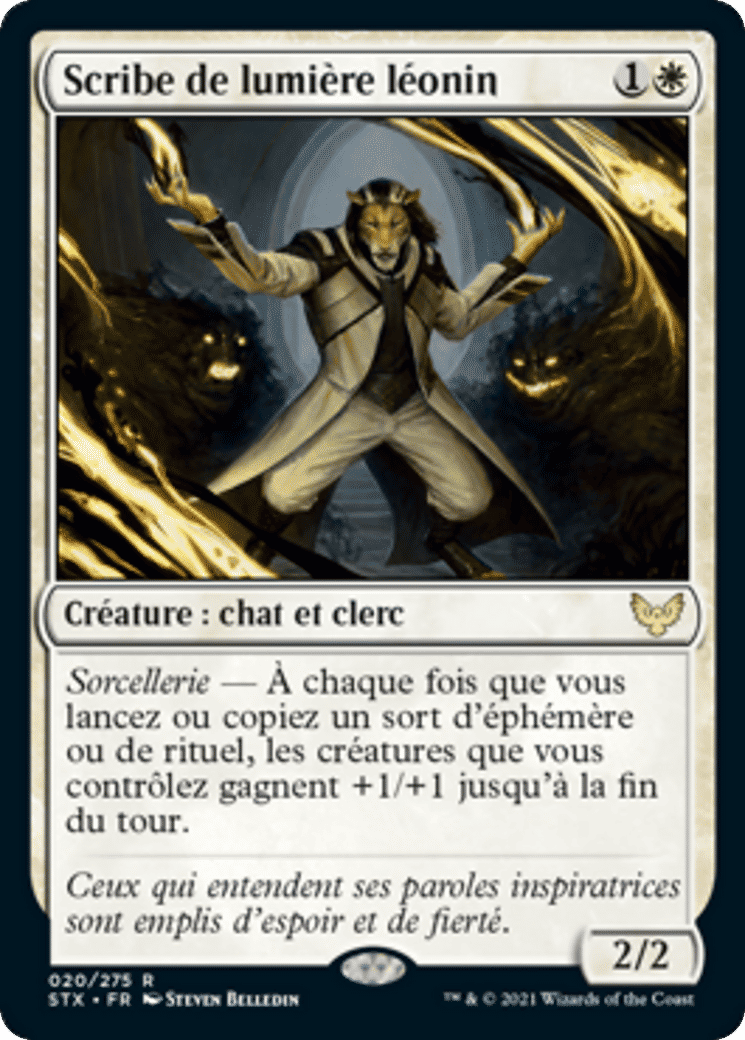 Scribe de lumière léonin — Strixhaven: School of Mages — Magic: The Gathering