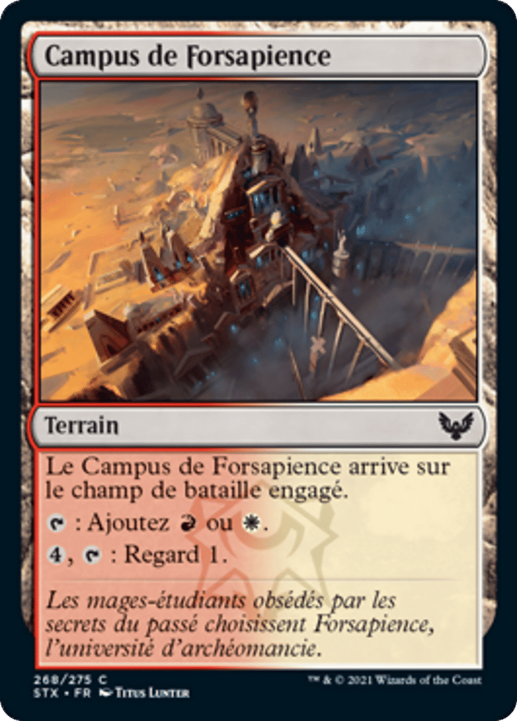 Campus de Forsapience — Strixhaven: School of Mages — Magic: The Gathering