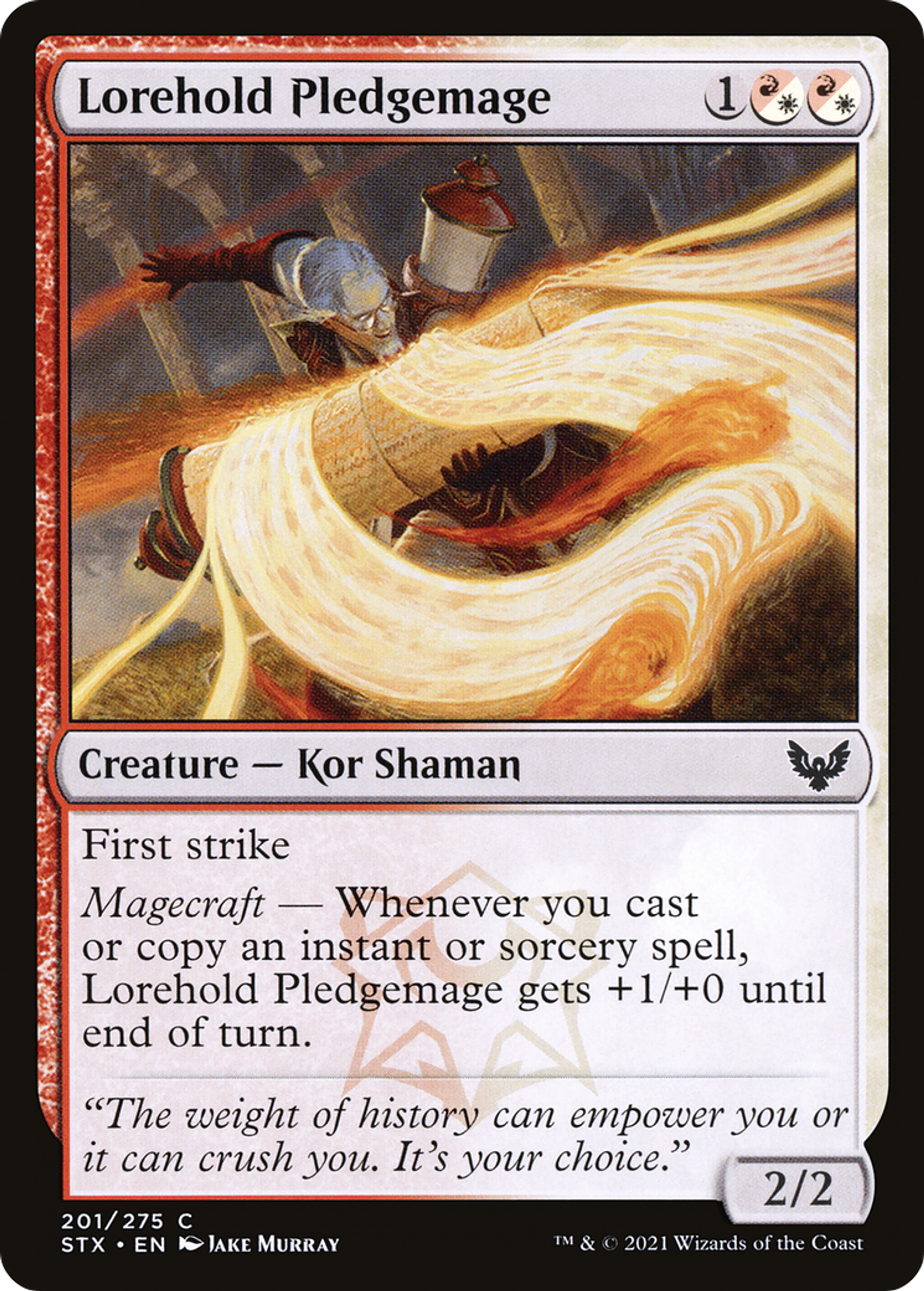 Lorehold Pledgemage — Strixhaven: School of Mages — Magic: The Gathering