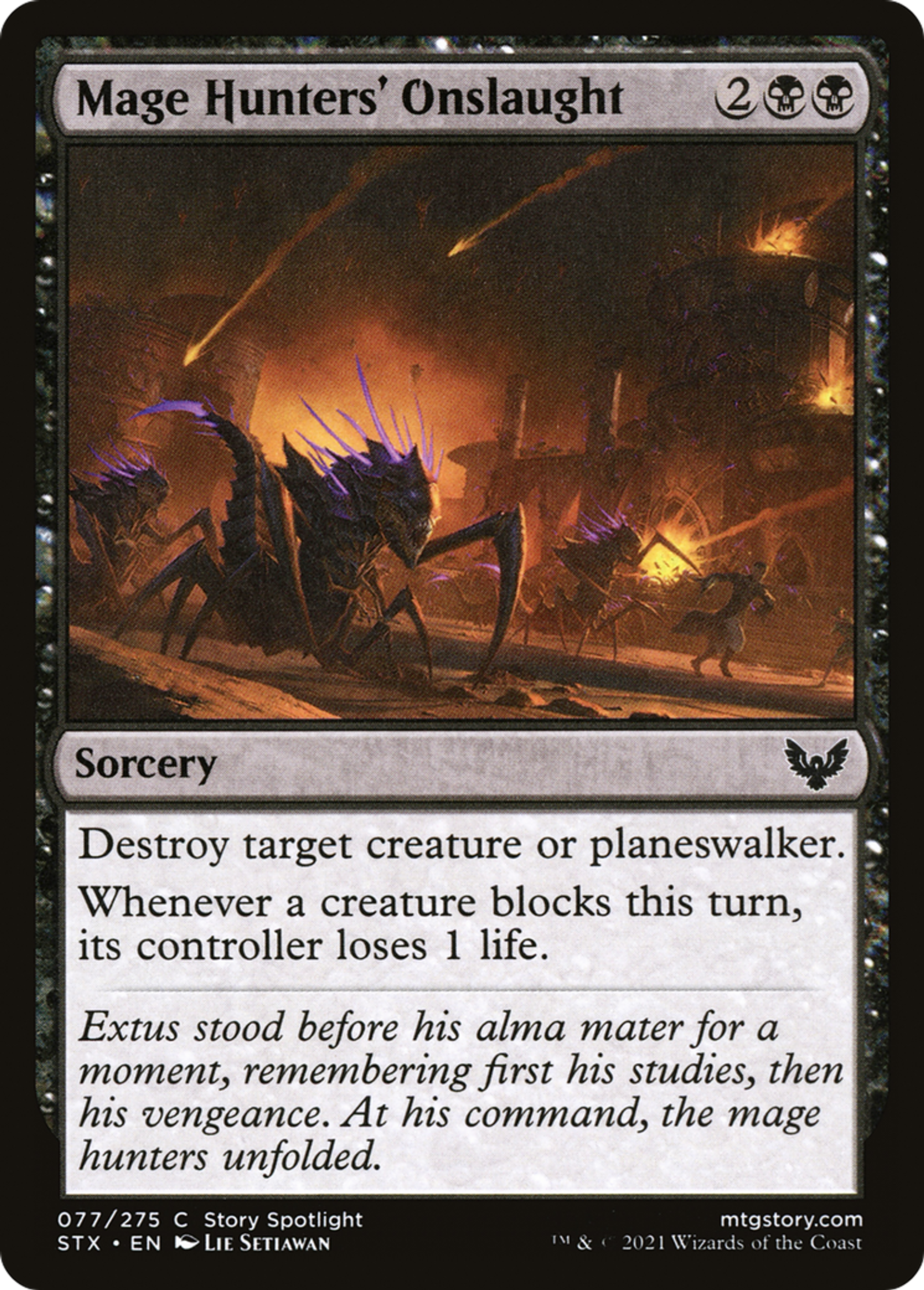 Mage Hunters' Onslaught — Strixhaven: School of Mages — Magic: The Gathering