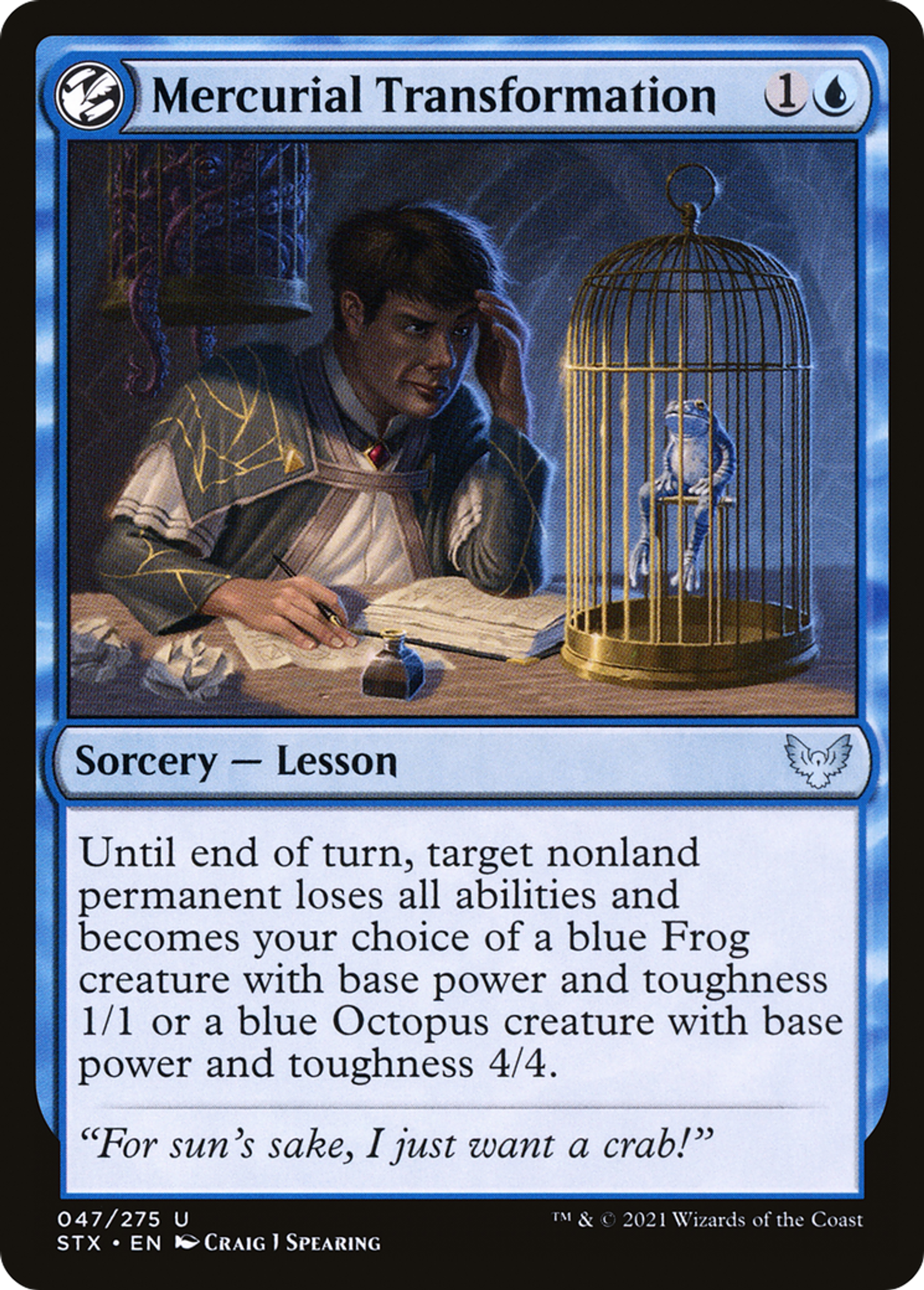 Mercurial Transformation — Strixhaven: School of Mages — Magic: The Gathering