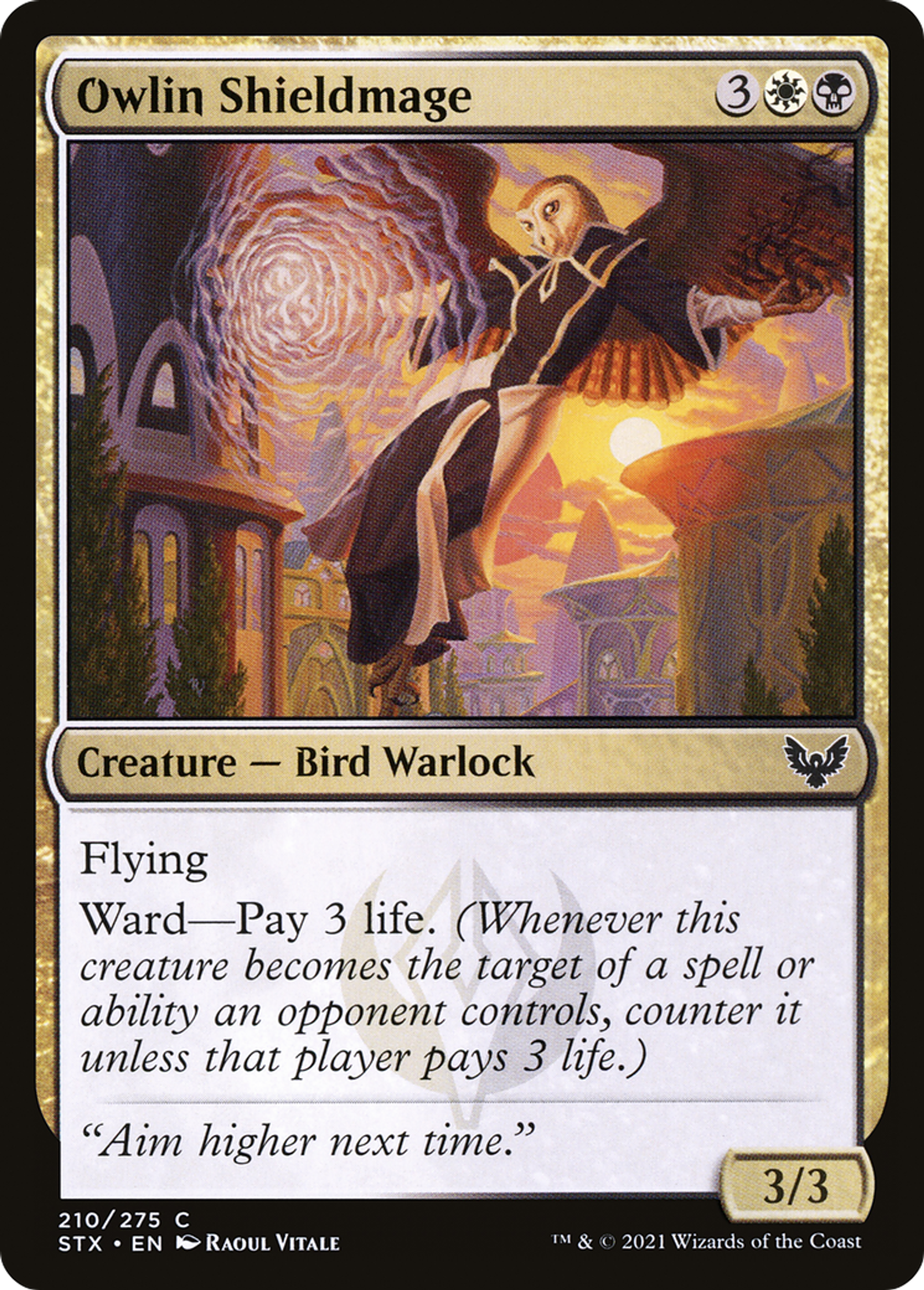 Owlin Shieldmage — Strixhaven: School of Mages — Magic: The Gathering
