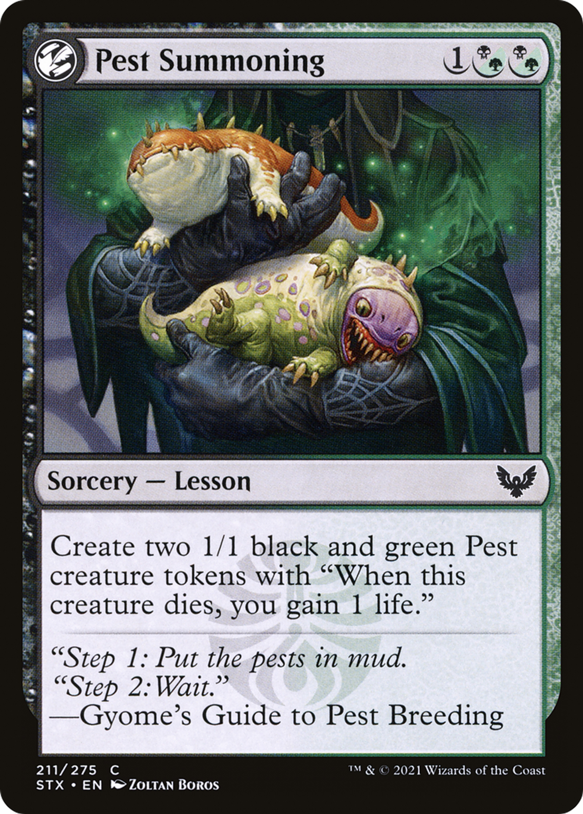 Pest Summoning — Strixhaven: School of Mages — Magic: The Gathering