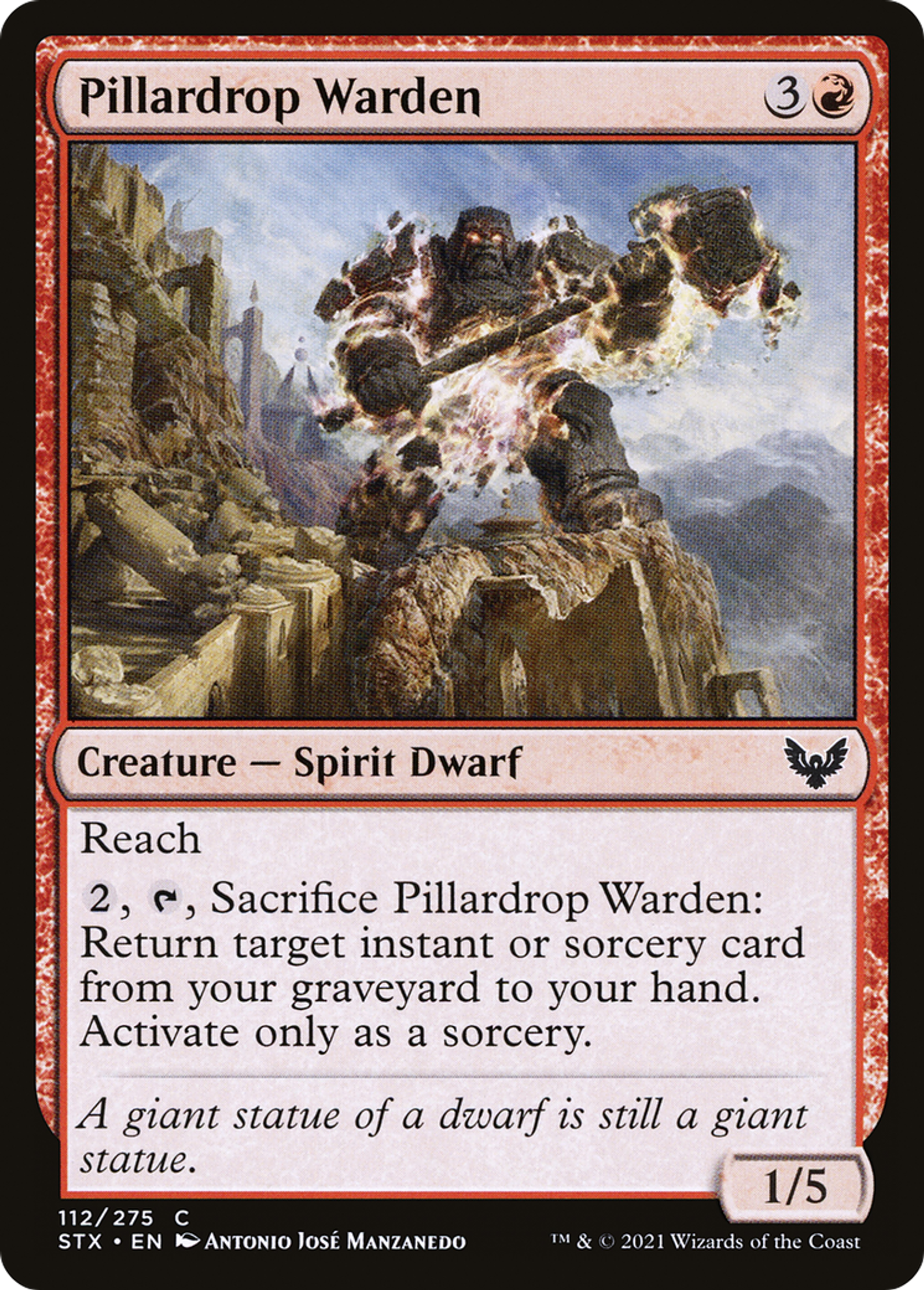 Pillardrop Warden — Strixhaven: School of Mages — Magic: The Gathering