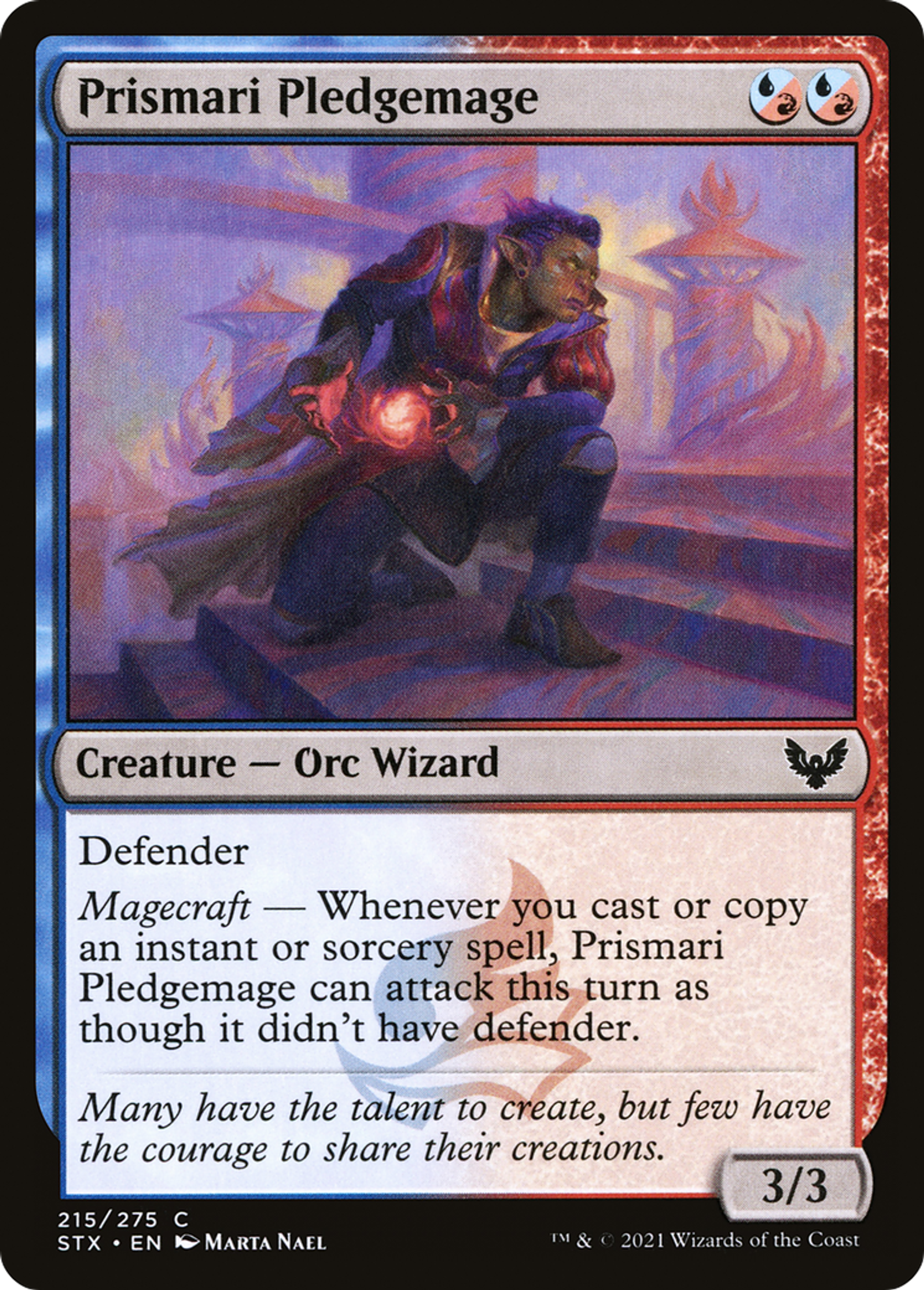 Prismari Pledgemage — Strixhaven: School of Mages — Magic: The Gathering