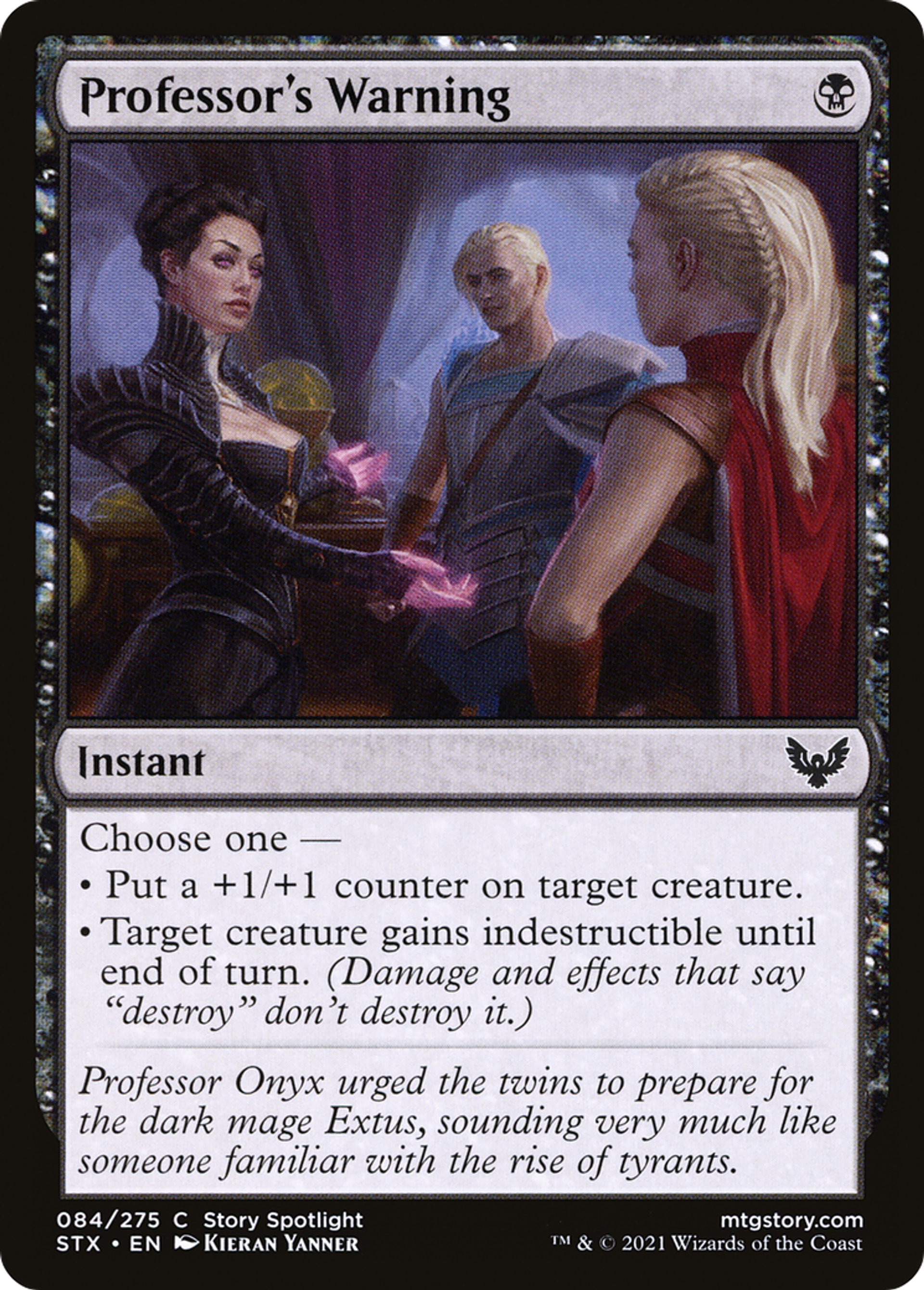 Professor's Warning — Strixhaven: School of Mages — Magic: The Gathering