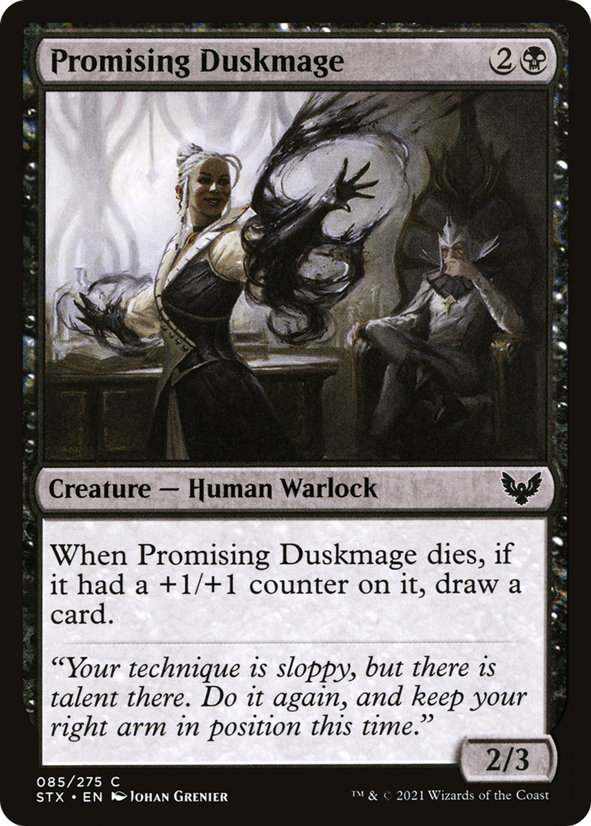 Promising Duskmage — Strixhaven: School of Mages — Magic: The Gathering