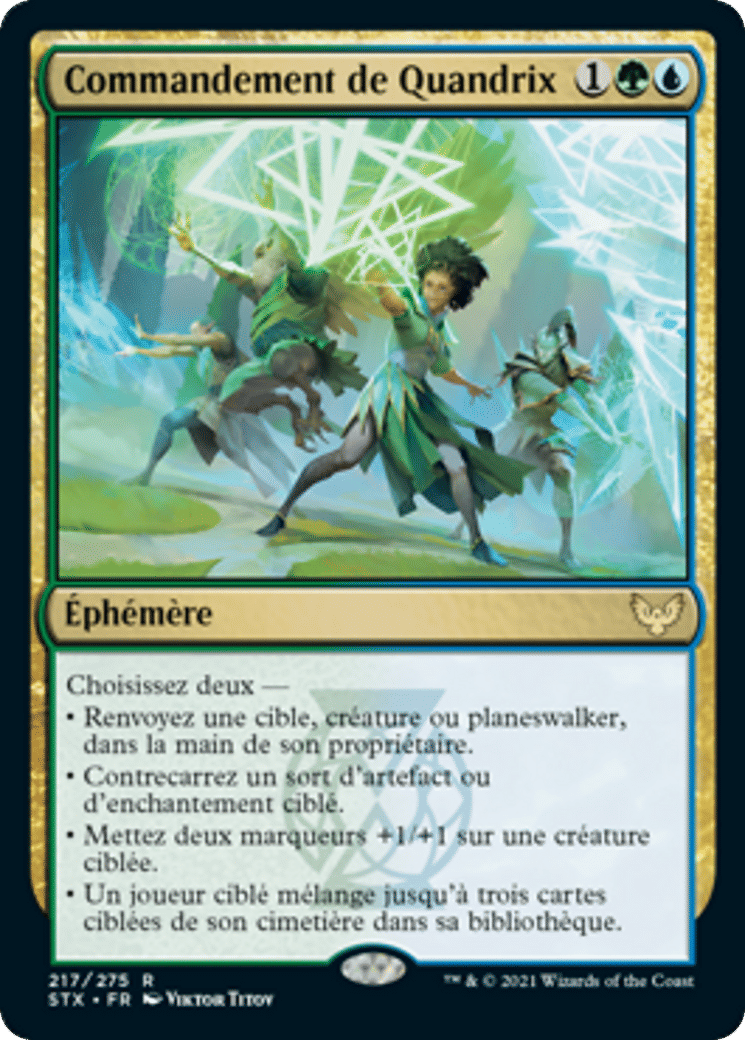 Commandement de Quandrix — Strixhaven: School of Mages — Magic: The Gathering