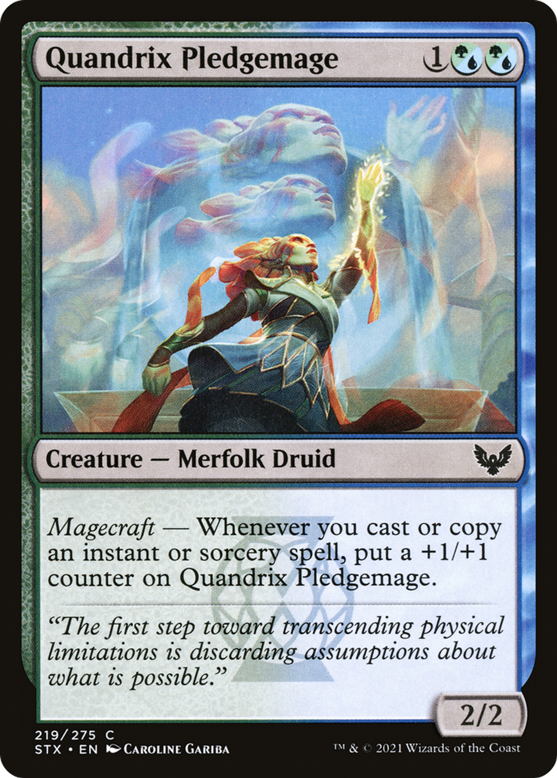 Quandrix Pledgemage — Strixhaven: School of Mages — Magic: The Gathering