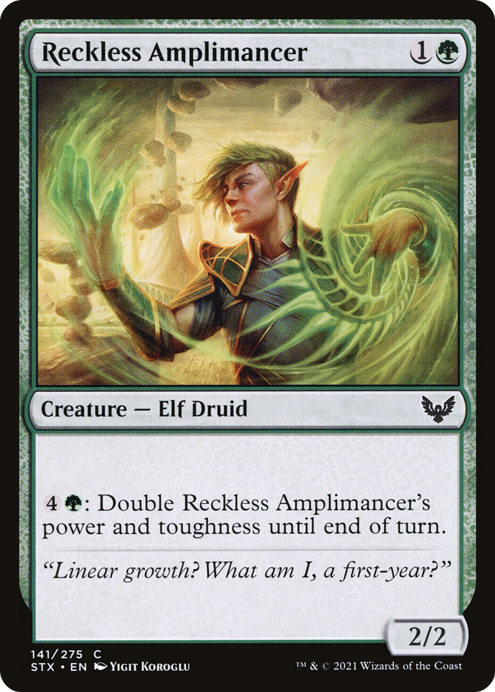 Reckless Amplimancer — Strixhaven: School of Mages — Magic: The Gathering