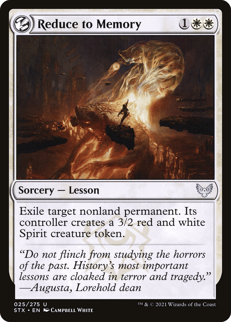 Reduce to Memory — Strixhaven: School of Mages — Magic: The Gathering