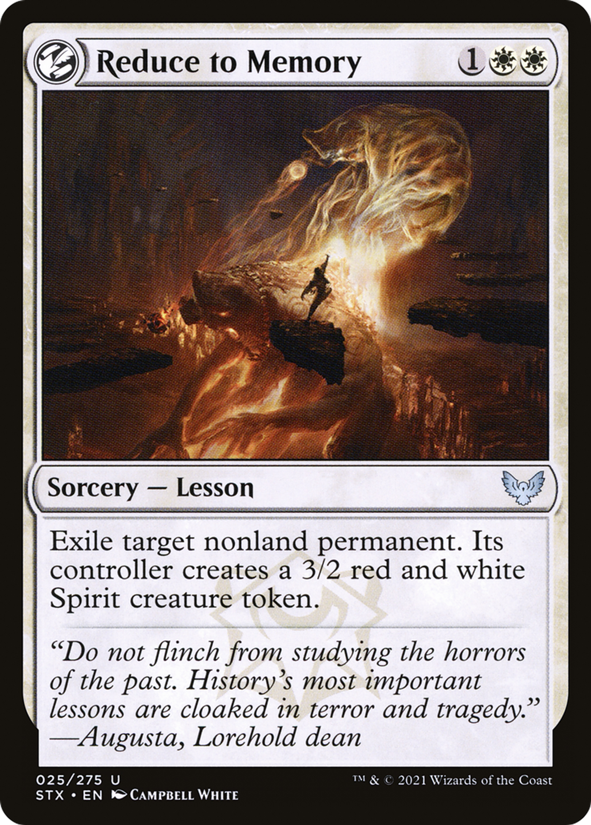 Reduce to Memory — Strixhaven: School of Mages — Magic: The Gathering