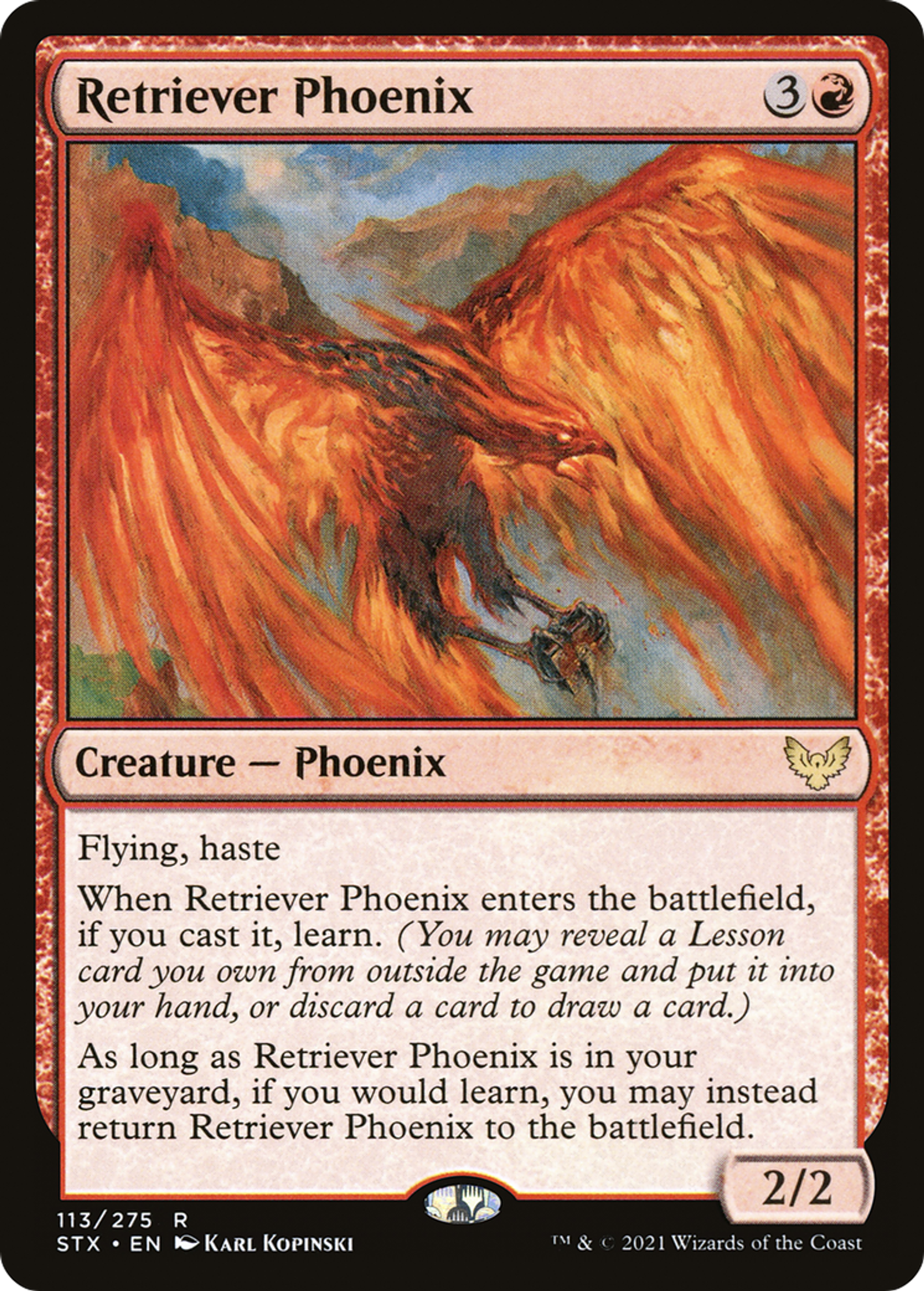 Retriever Phoenix — Strixhaven: School of Mages — Magic: The Gathering