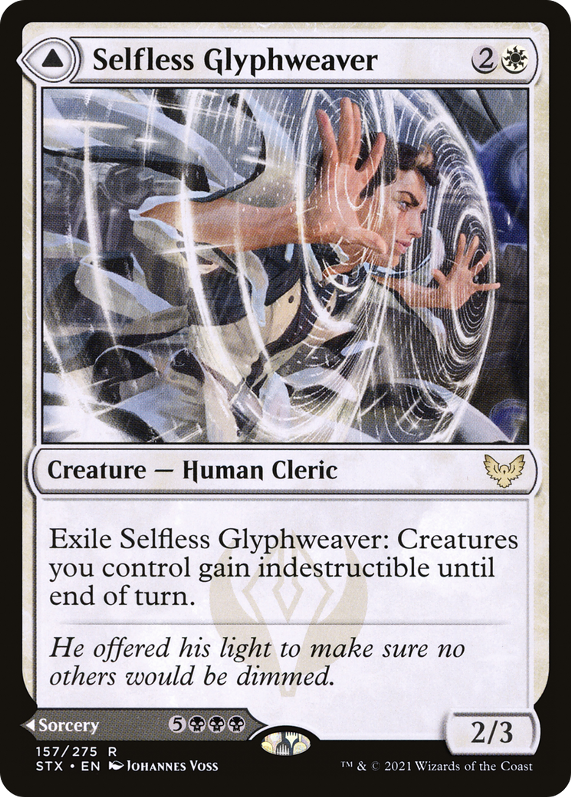 Selfless Glyphweaver // Deadly Vanity — Strixhaven: School of Mages — Magic: The Gathering
