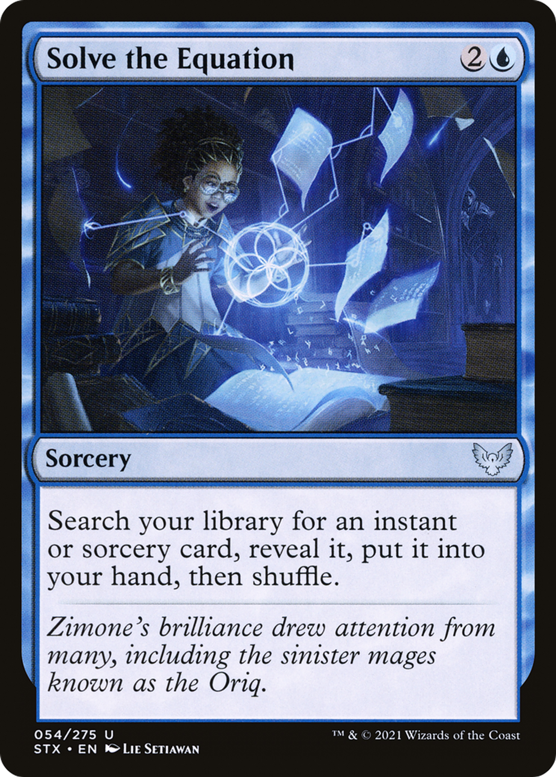 Résoudre l'équation — Strixhaven: School of Mages — Magic: The Gathering