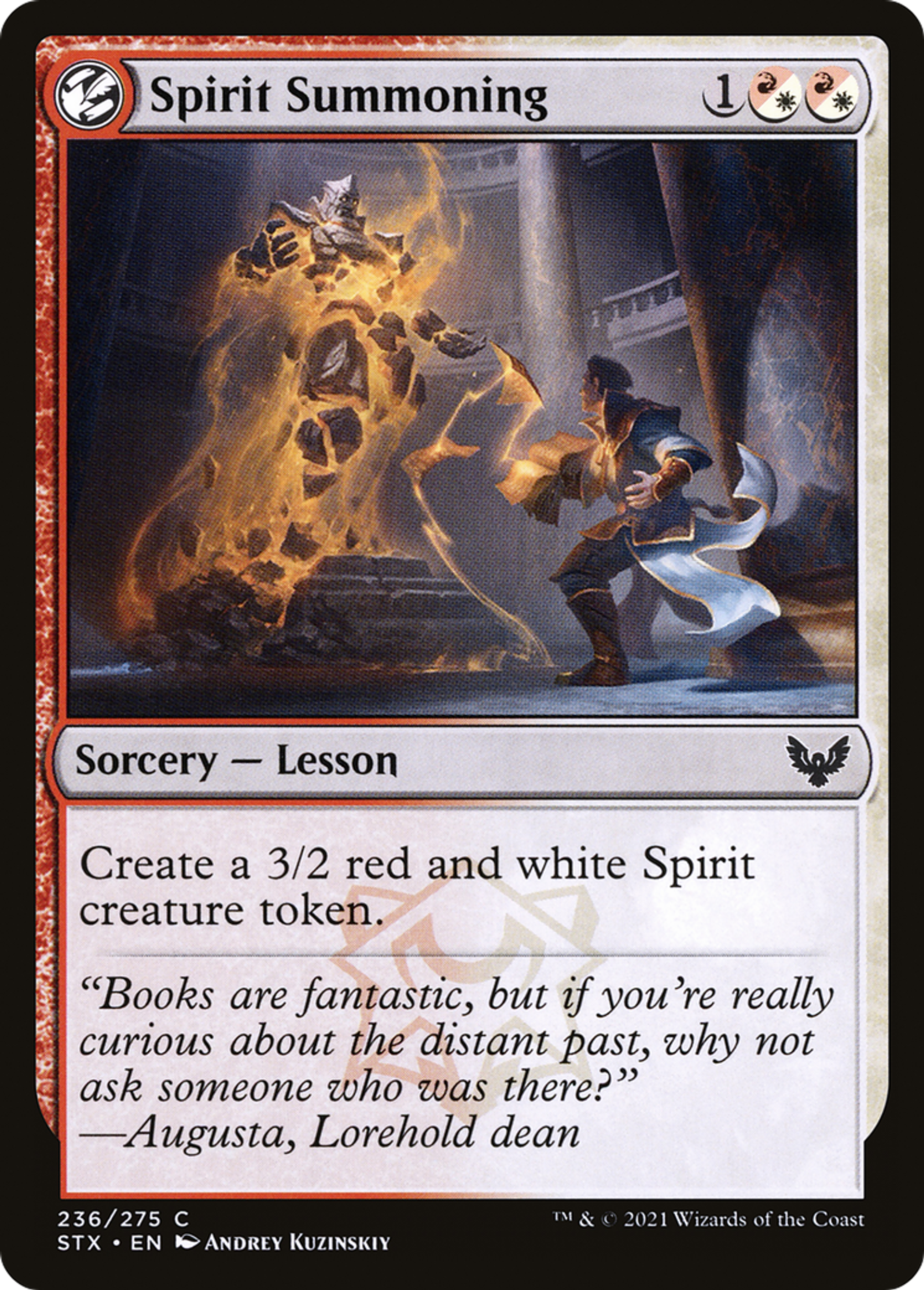Spirit Summoning — Strixhaven: School of Mages — Magic: The Gathering