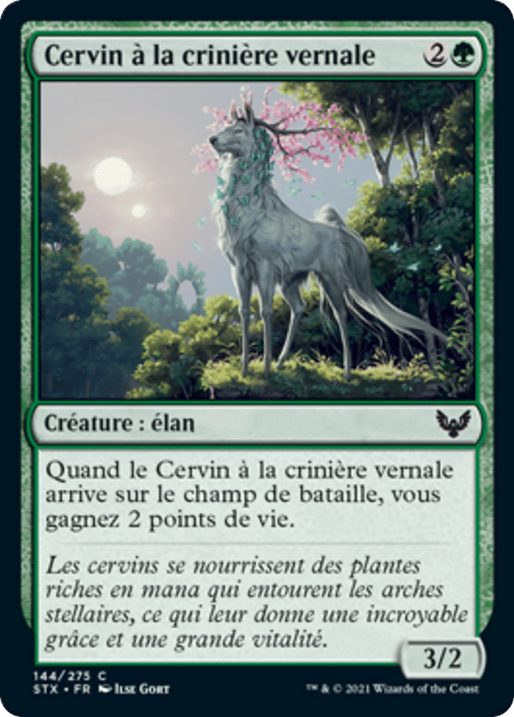 Cervin à la crinière vernale — Strixhaven: School of Mages — Magic: The Gathering