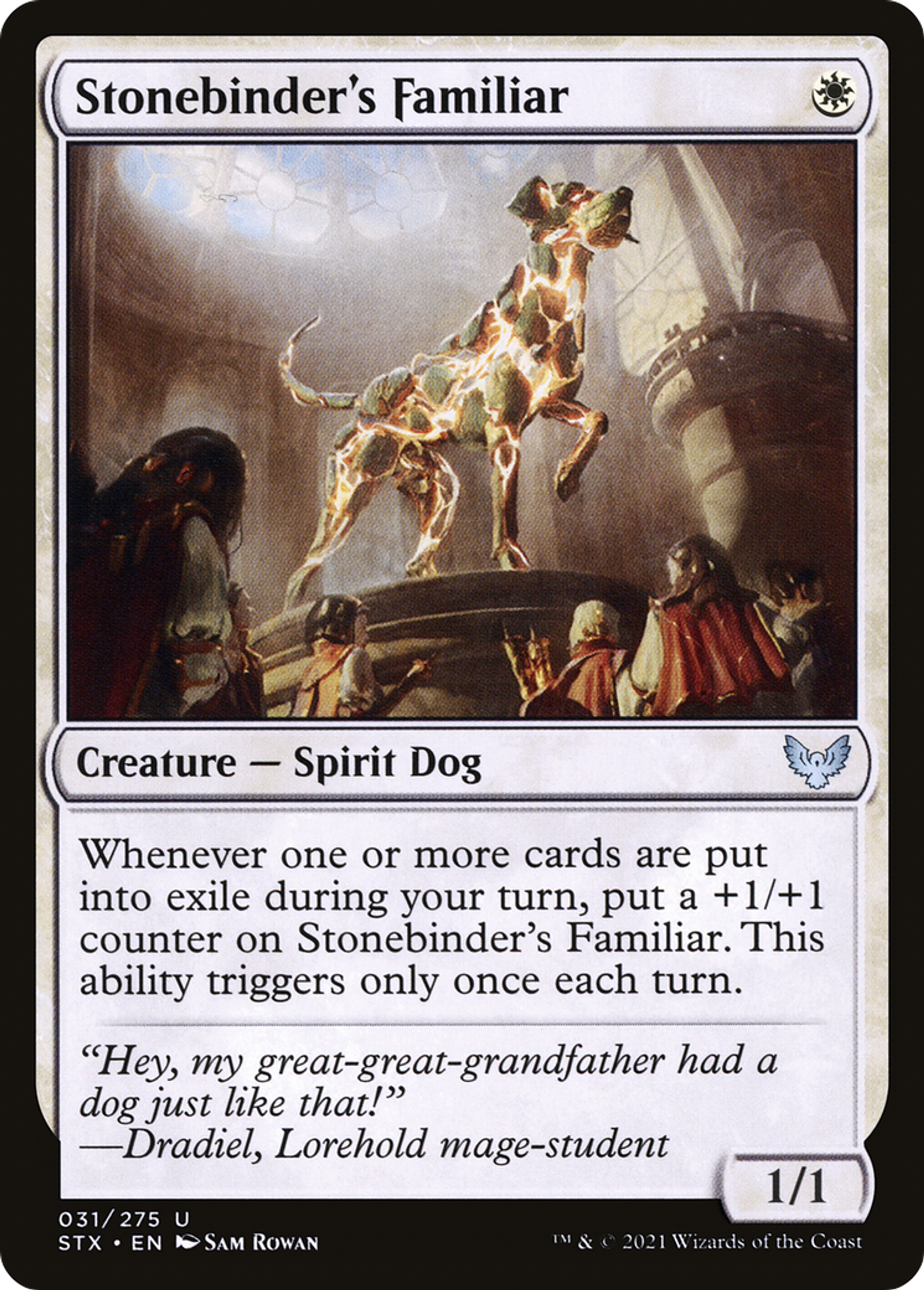 Stonebinder's Familiar — Strixhaven: School of Mages — Magic: The Gathering