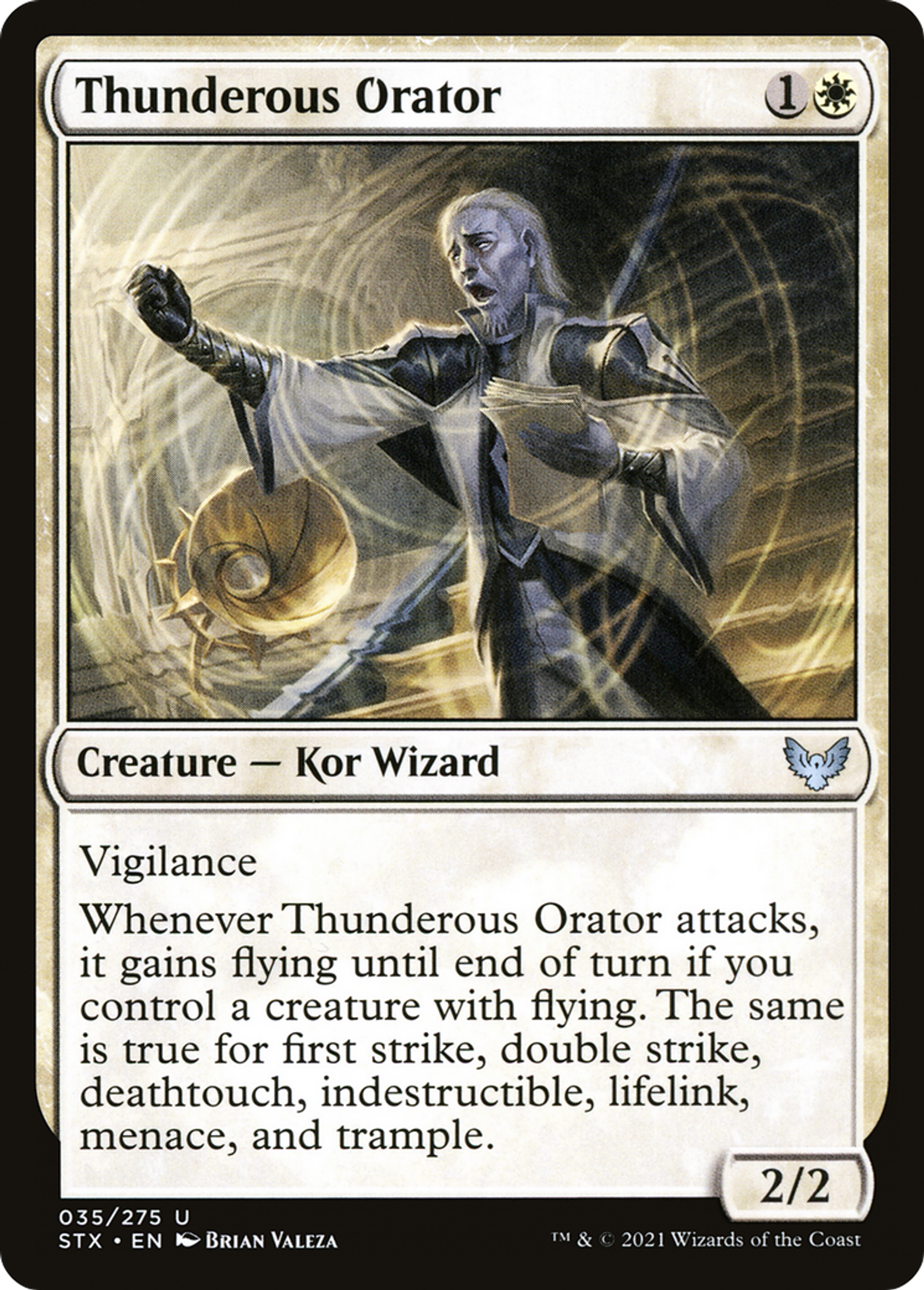 Thunderous Orator — Strixhaven: School of Mages — Magic: The Gathering
