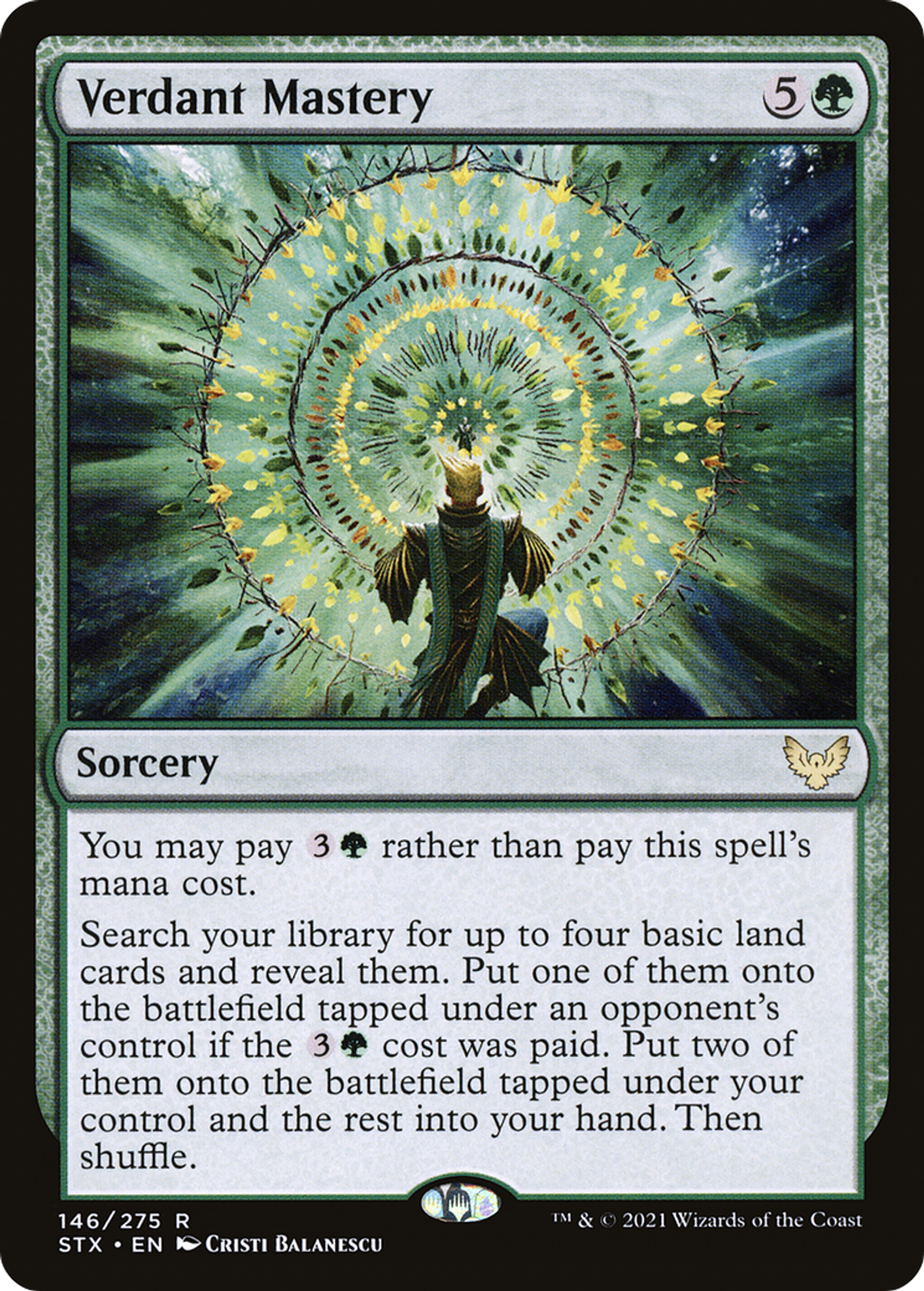 Maîtrise verdoyante — Strixhaven: School of Mages — Magic: The Gathering