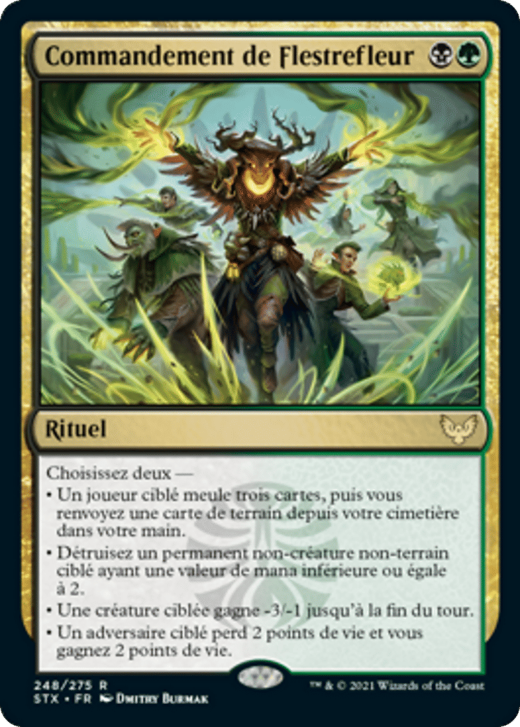 Commandement de Flestrefleur — Strixhaven: School of Mages — Magic: The Gathering