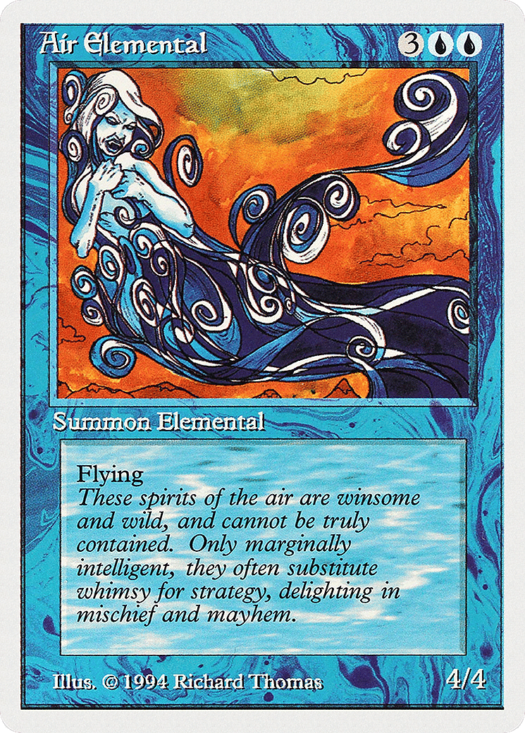 Air Elemental — Summer Magic / Edgar — Magic: The Gathering