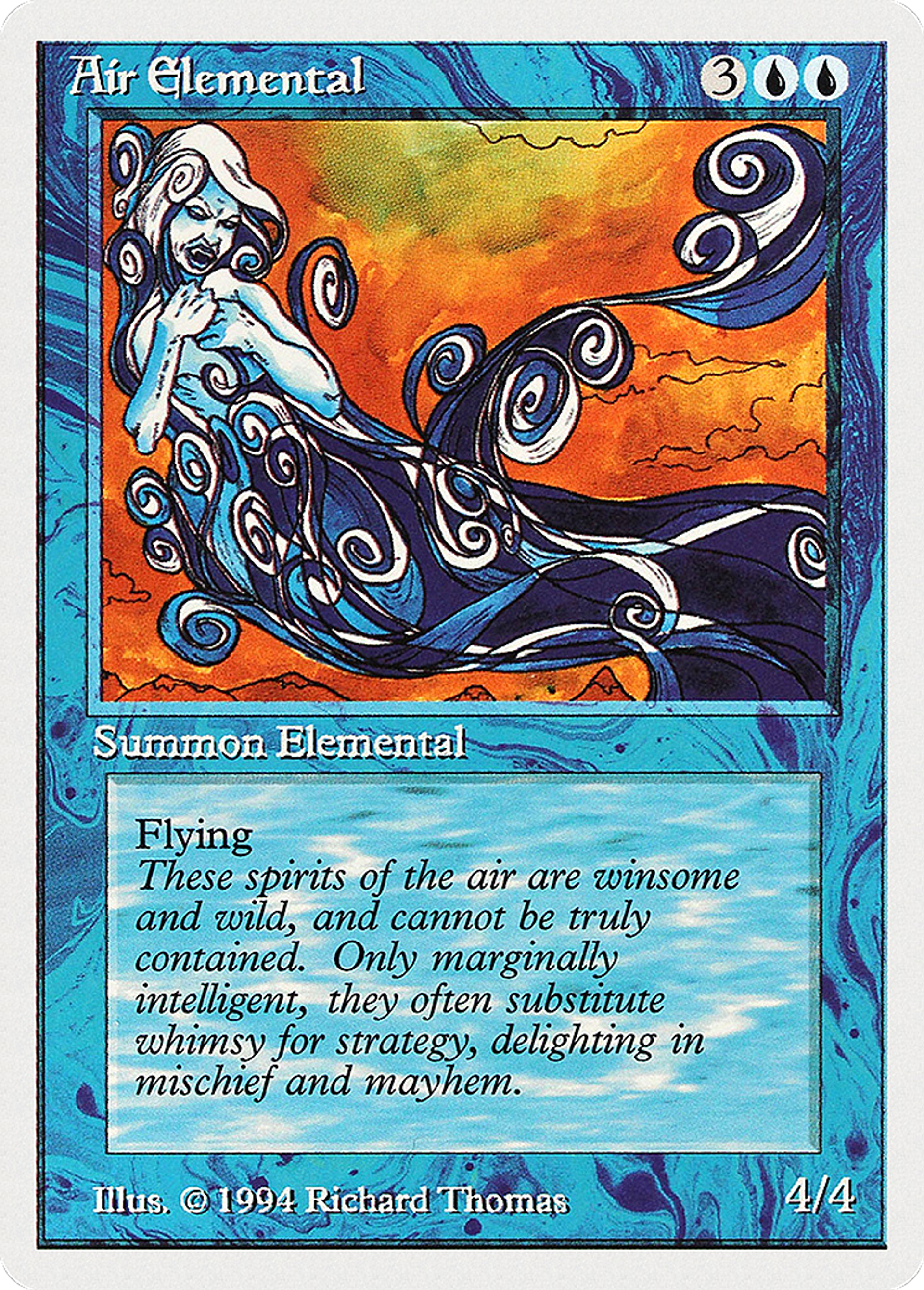 Air Elemental — Summer Magic / Edgar — Magic: The Gathering