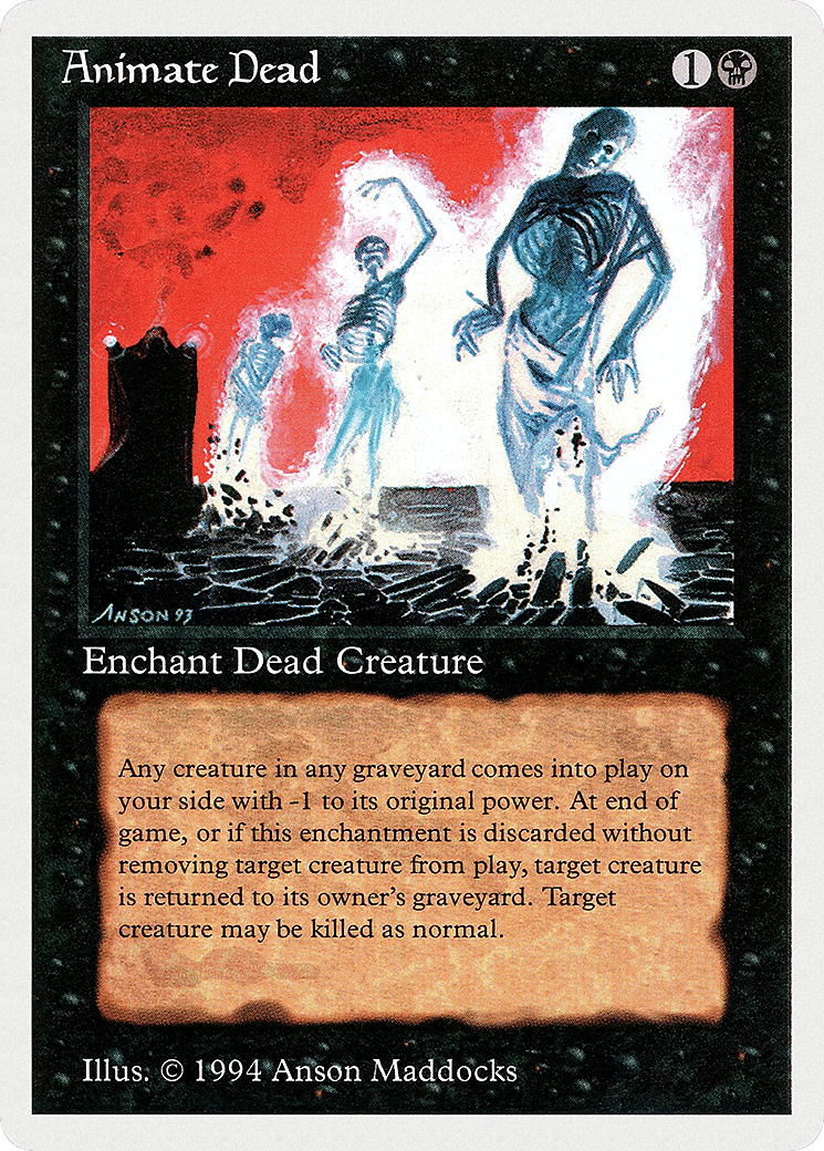 Animate Dead — Summer Magic / Edgar — Magic: The Gathering