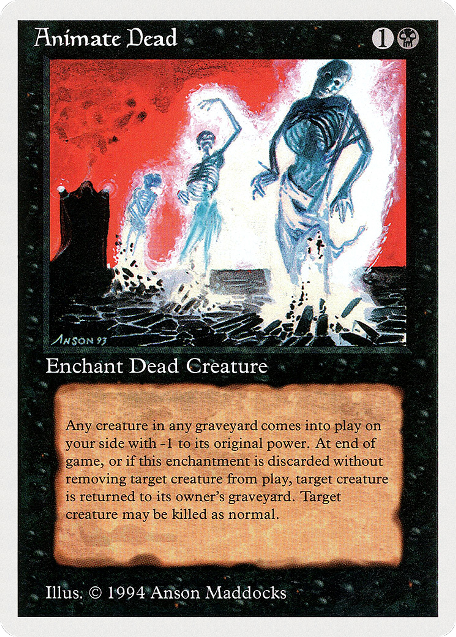 Animate Dead — Summer Magic / Edgar — Magic: The Gathering