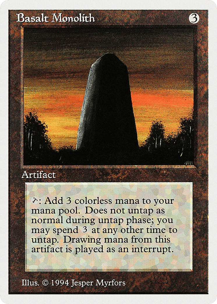 Basalt Monolith — Summer Magic / Edgar — Magic: The Gathering