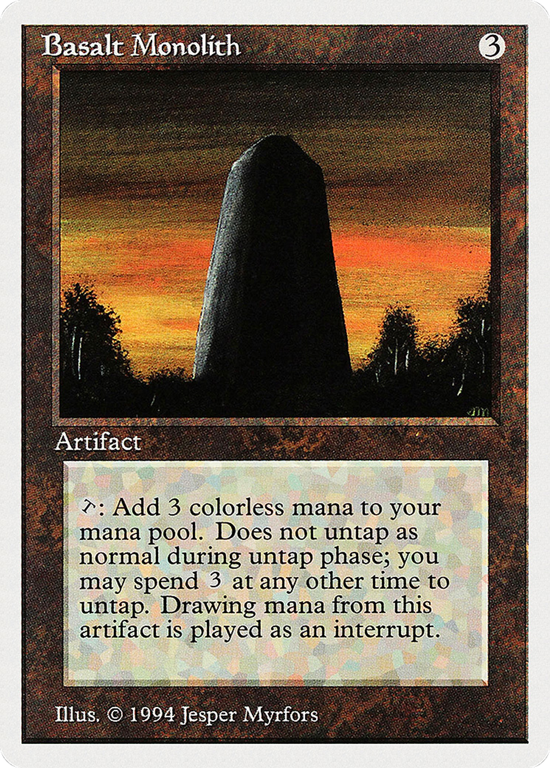 Monolithe de basalte — Summer Magic / Edgar — Magic: The Gathering
