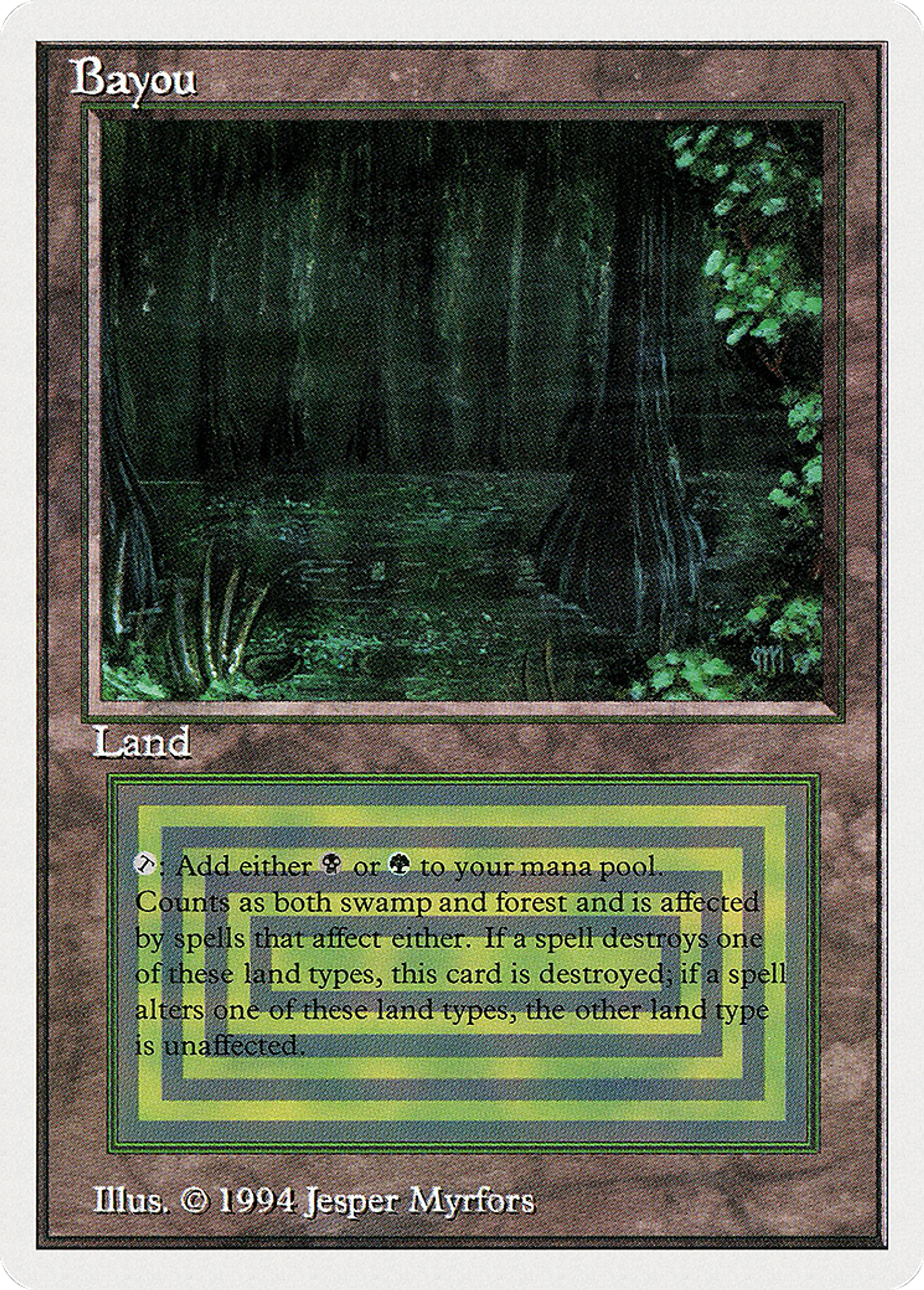 Bayou — Summer Magic / Edgar — Magic: The Gathering