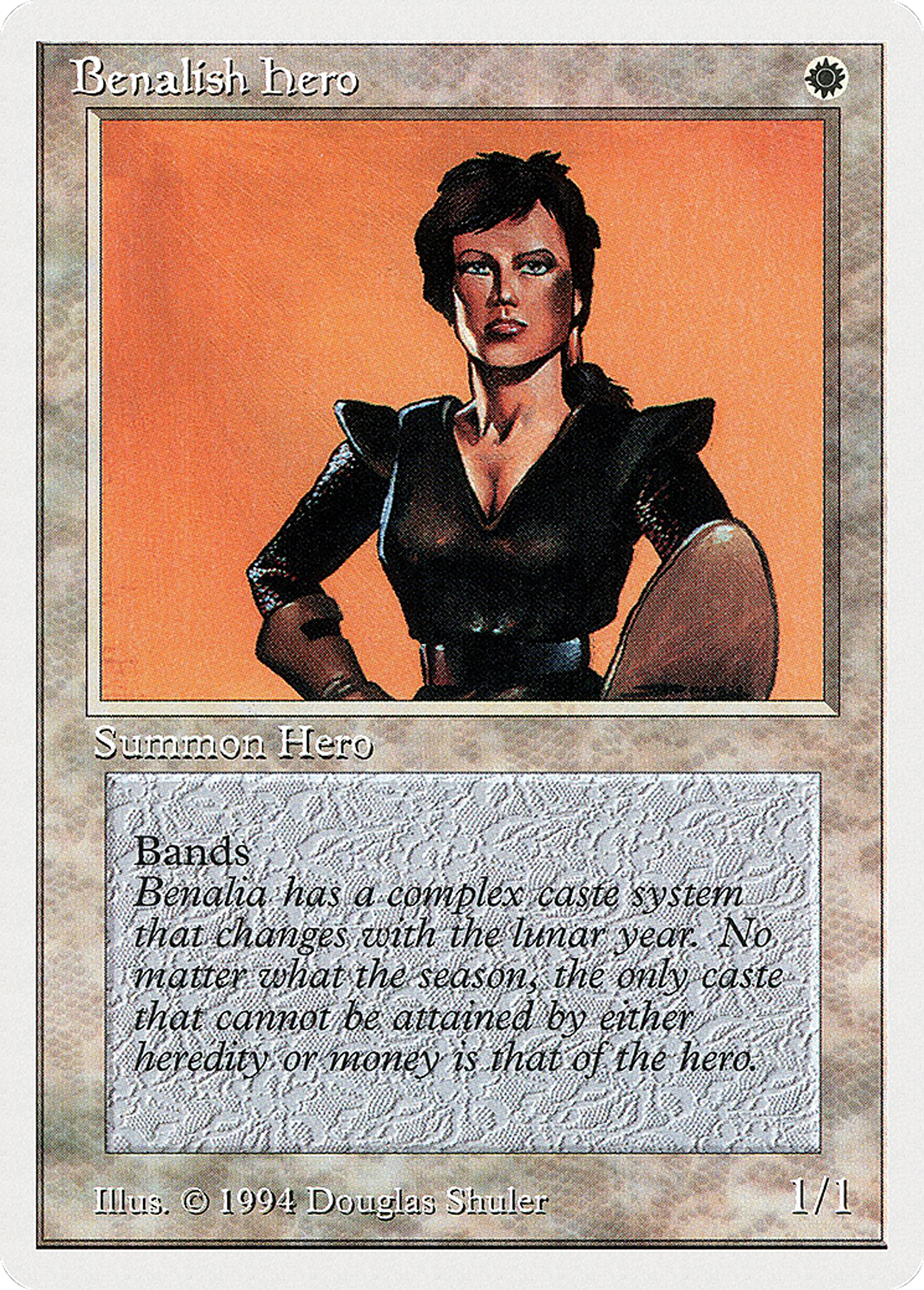 Benalish Hero — Summer Magic / Edgar — Magic: The Gathering