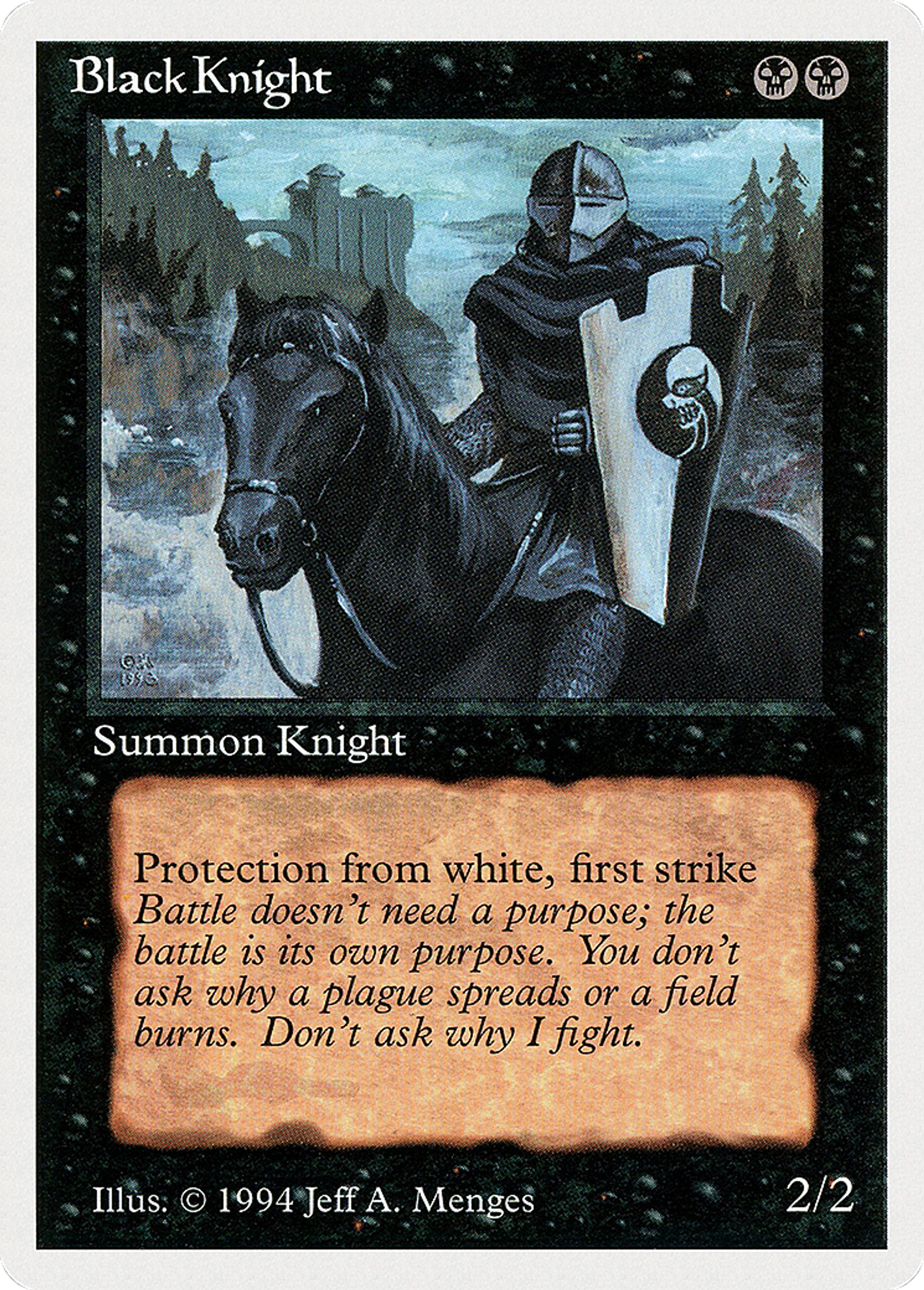 Black Knight — Summer Magic / Edgar — Magic: The Gathering